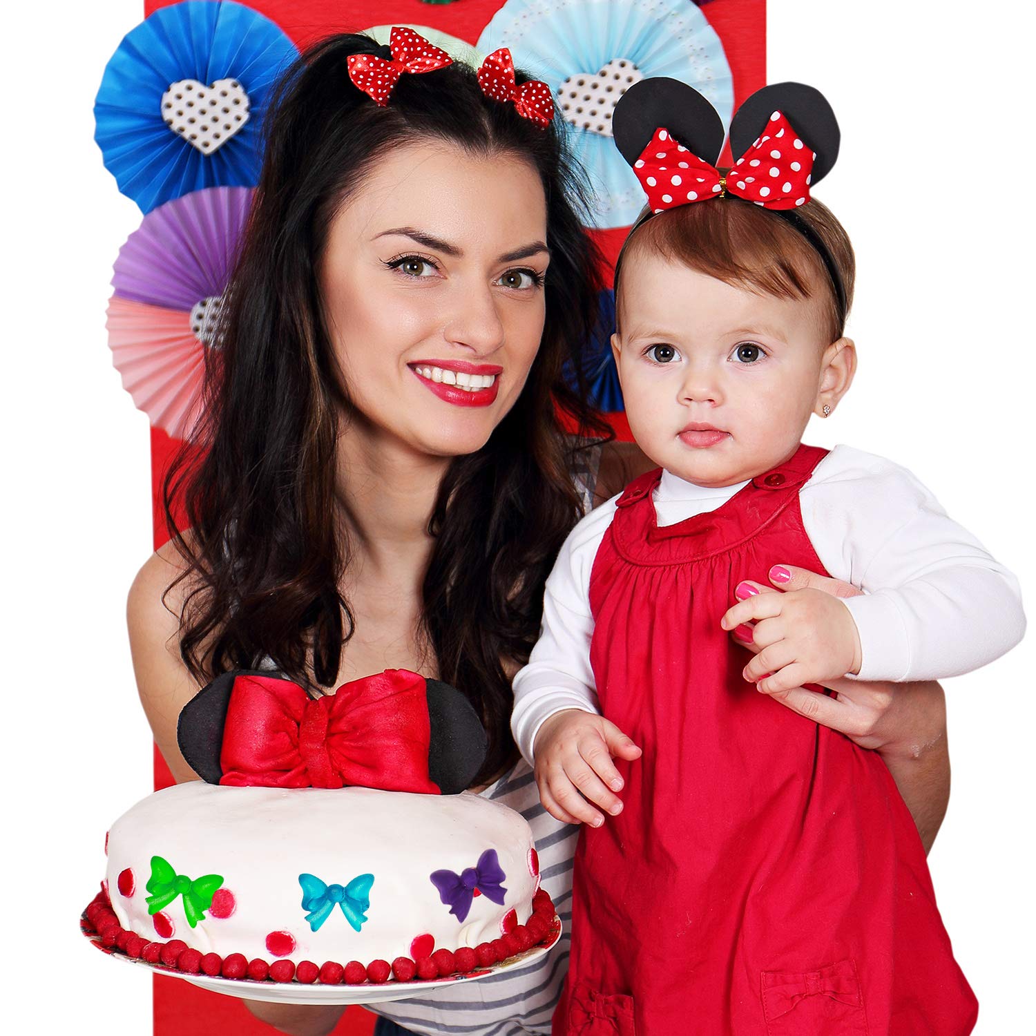 Willbond 2 Pieces Bows Silicone Mould Fondant Sugar Candy Bow Molds Chocolate Candy Baking Molds Bowknot For Birthday Wedding Pa
