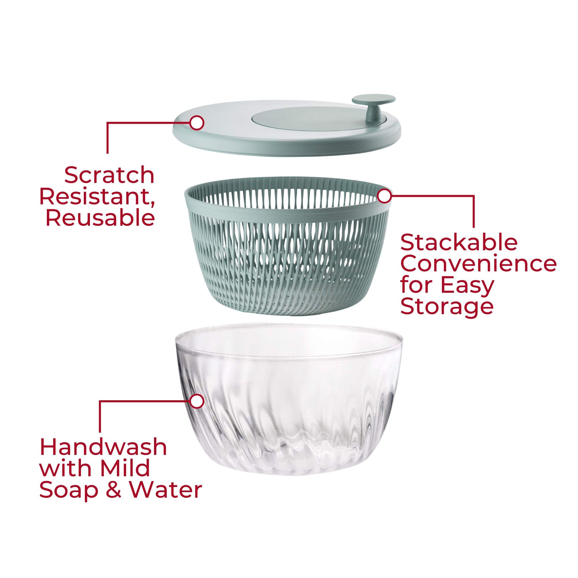 guzzini Salad Spinner  us:one Size  White