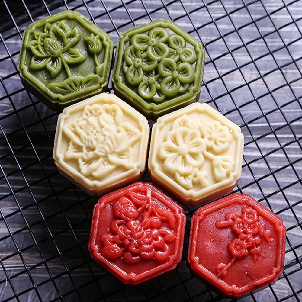 5 Pieces Assorted Sizes Hexagon Shapes Biscuits Cookie Cutter Set For Biscuits Cake And Sandwiches Shapes