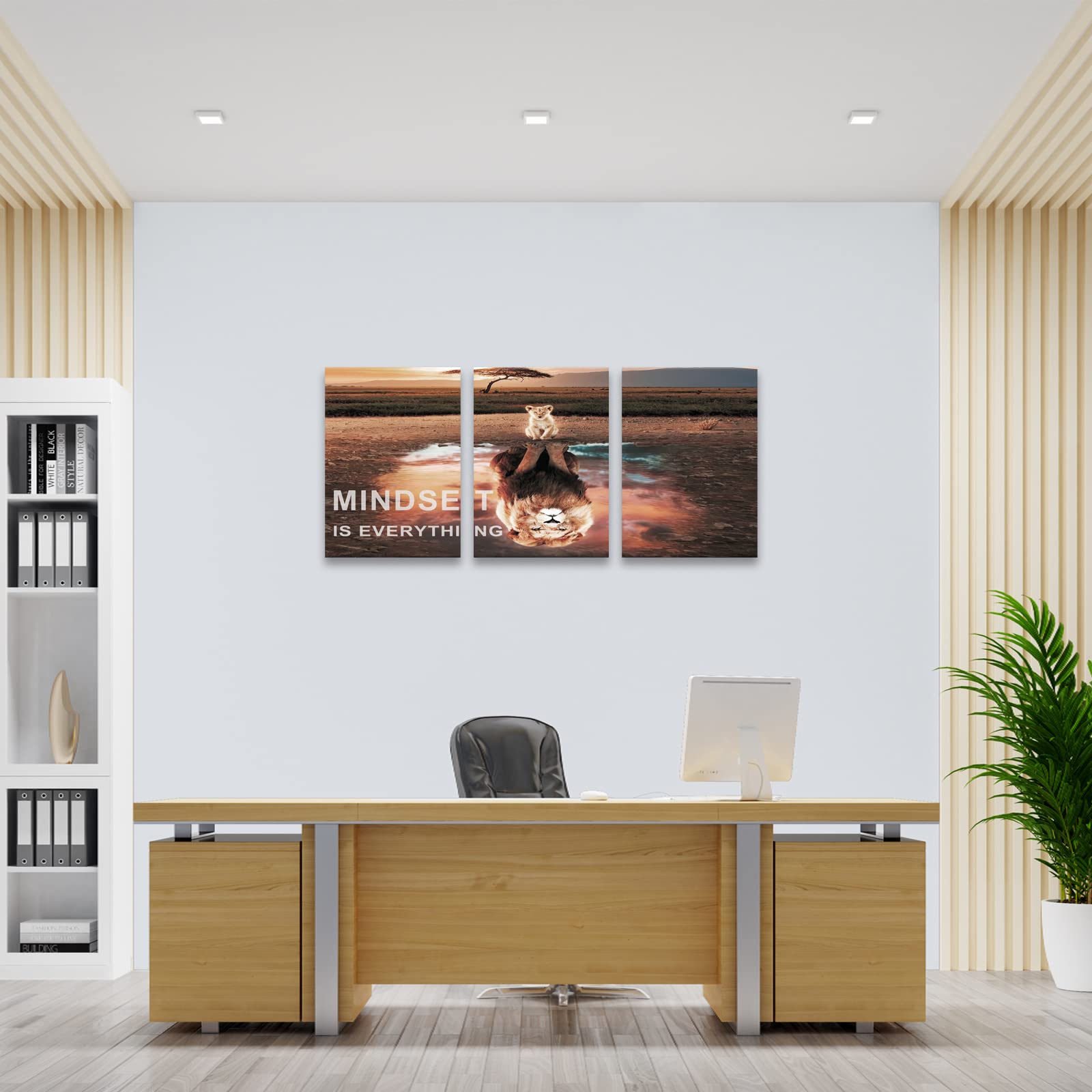 KAWAHONE Inspiration Quotes Wall Art, Motivational Determination Patience Persistence Poster Positive Affirmations Wall Hanging