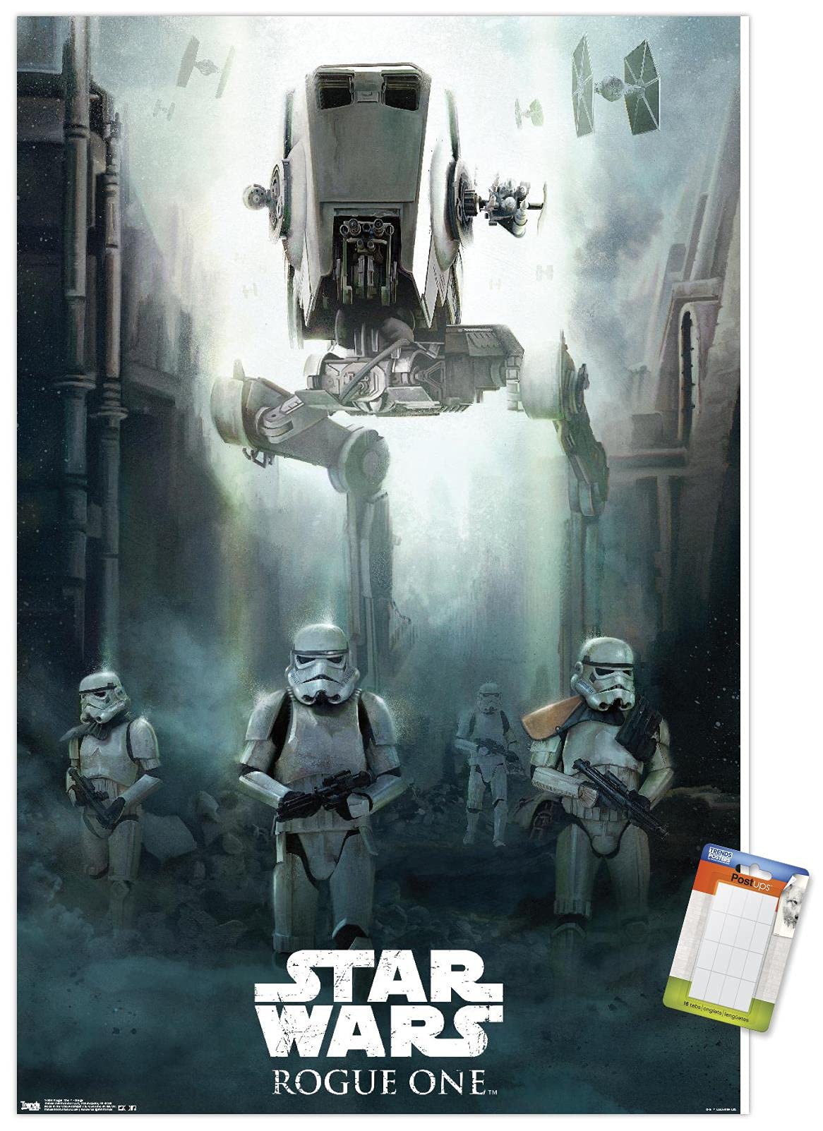 Trends International Star Wars: Rogue One - Siege Wall Poster, 14.725'' X 22.375'', Premium Poster & Mount Bundle