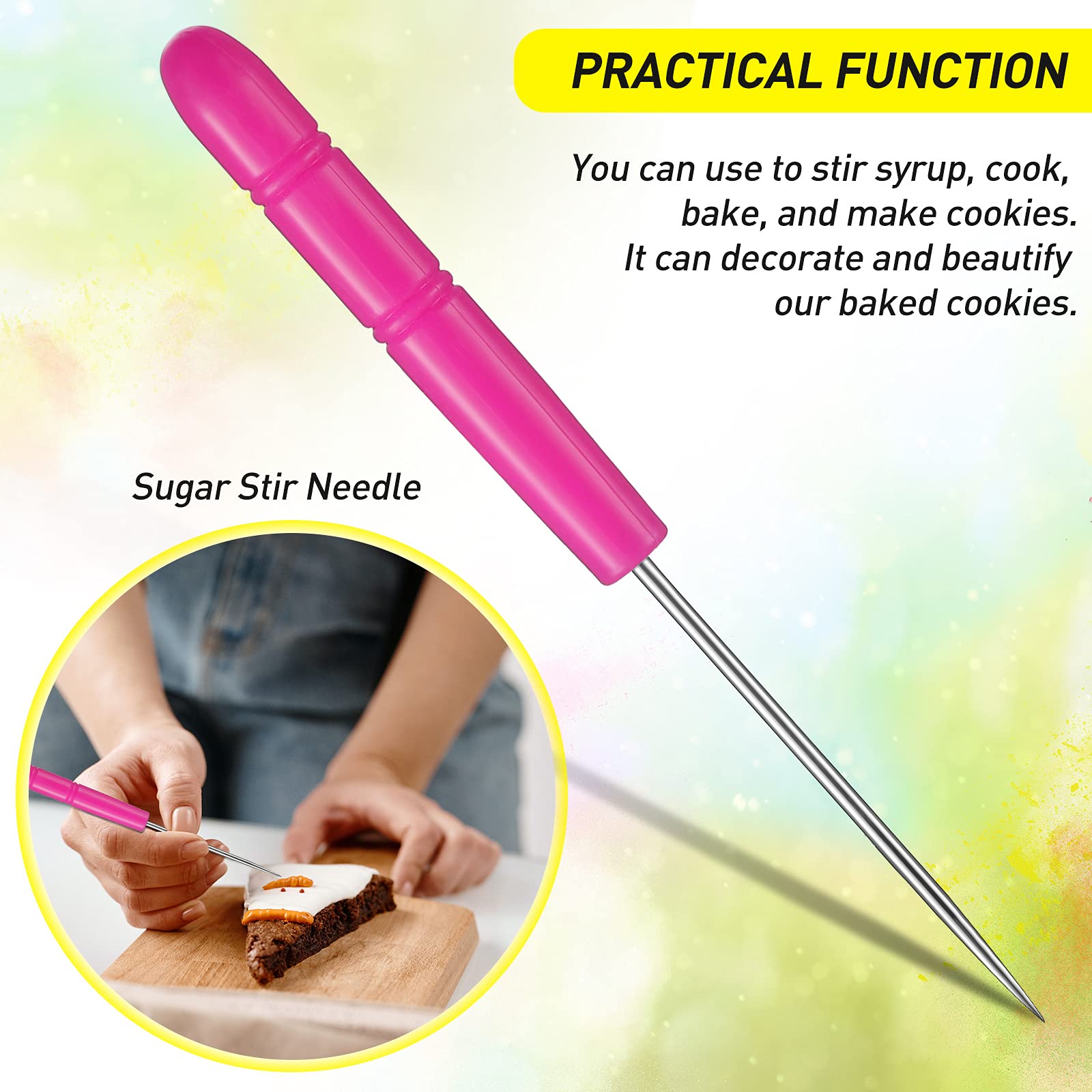 10 Pieces Plaque Frame Cookie Cutter Stainless Steel Biscuit Cutter Fondant Cake Decorating Tools And 6 Pieces Sugar Stirring Pi