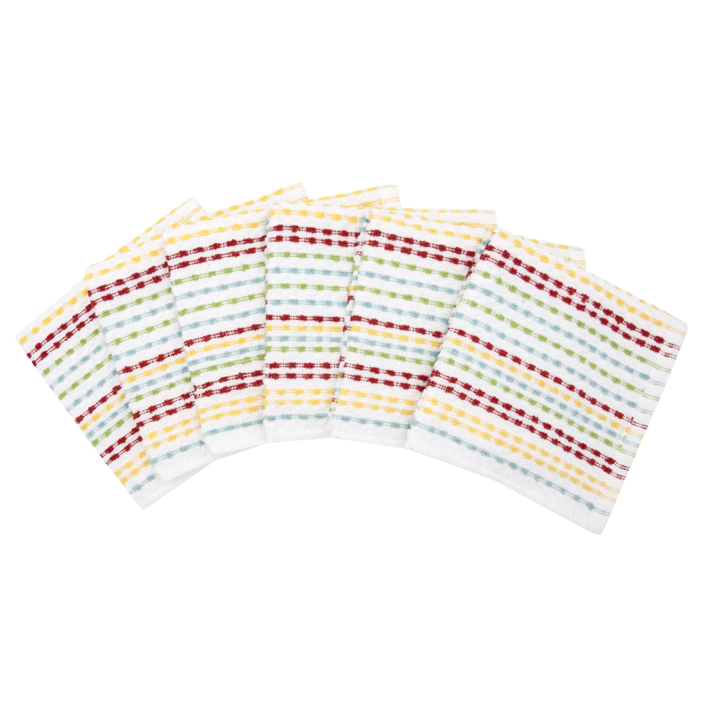 Ritz Pebble Bar Mop Cloth, Multicolor, 6 Piece Set