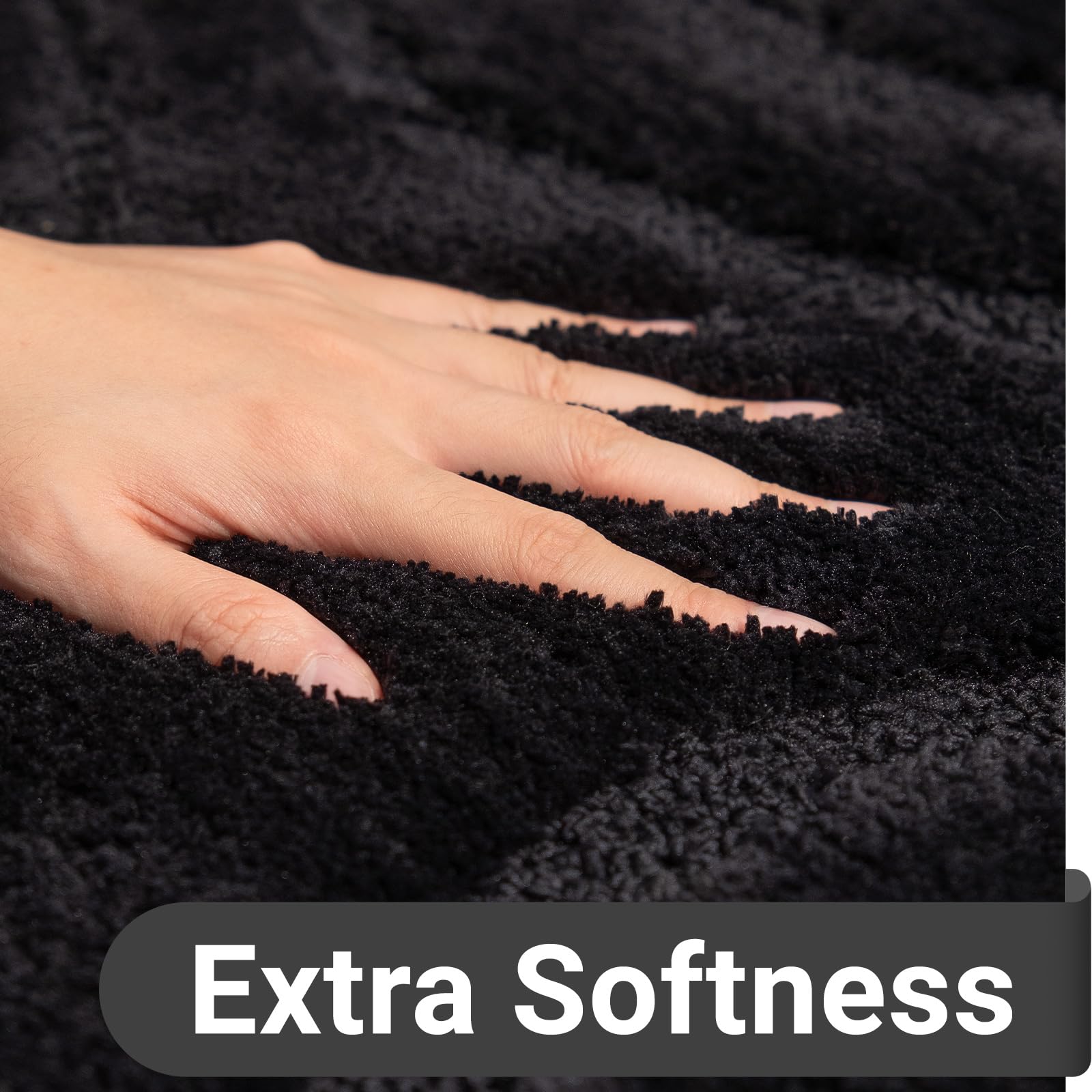 Dexde Bathroom Rugs Mat,Soft Plush Shaggy Microfiber Bath Rug,Non Slip Bath Mats For Bathroom Floor,Machine Washable Absorbent C