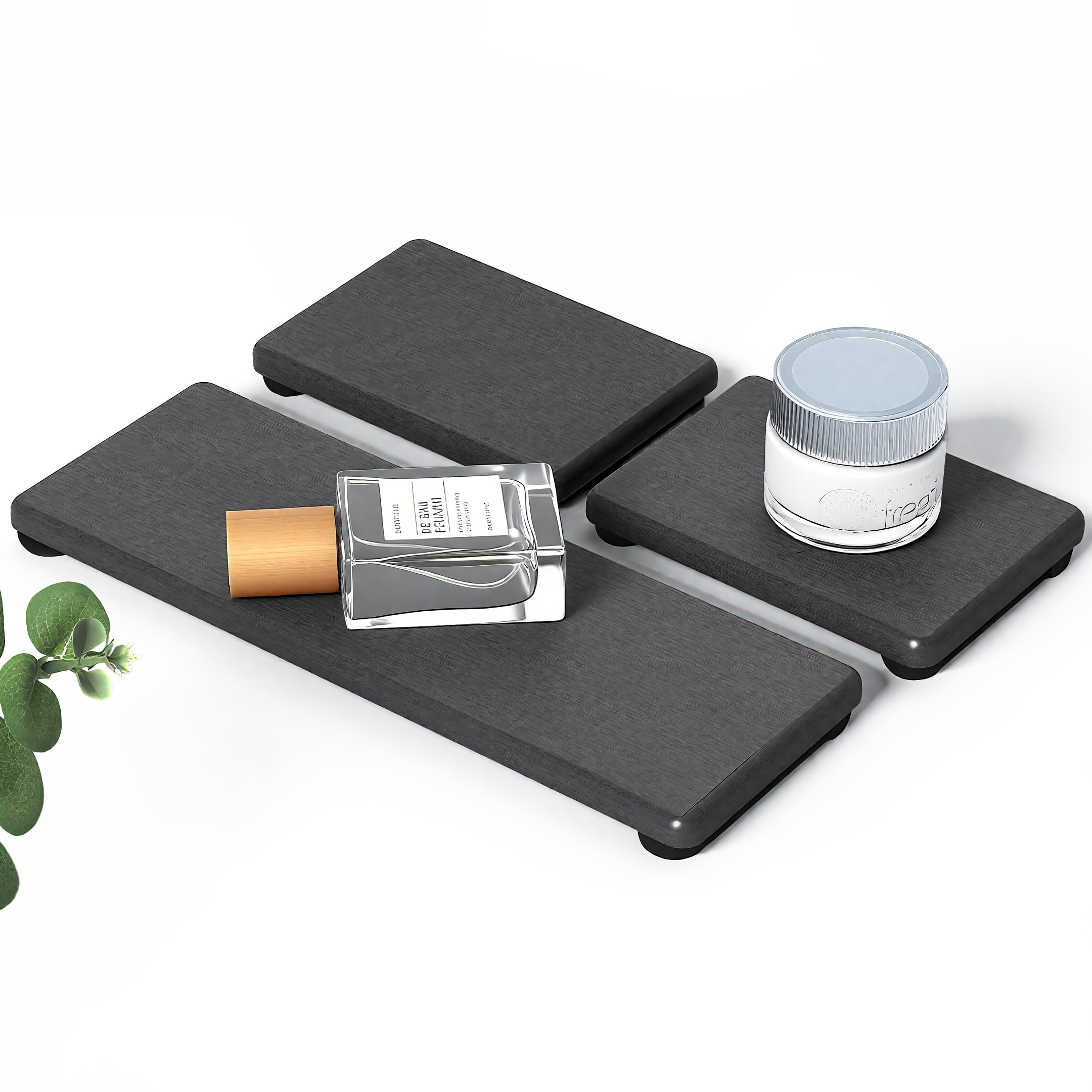 3PCS Stone Drying Tray, Water Absorbing Stone Tray for Sink, Stones Soap Trays, Fast Dry Diatomite Stones Mat,Used for Hand Soap
