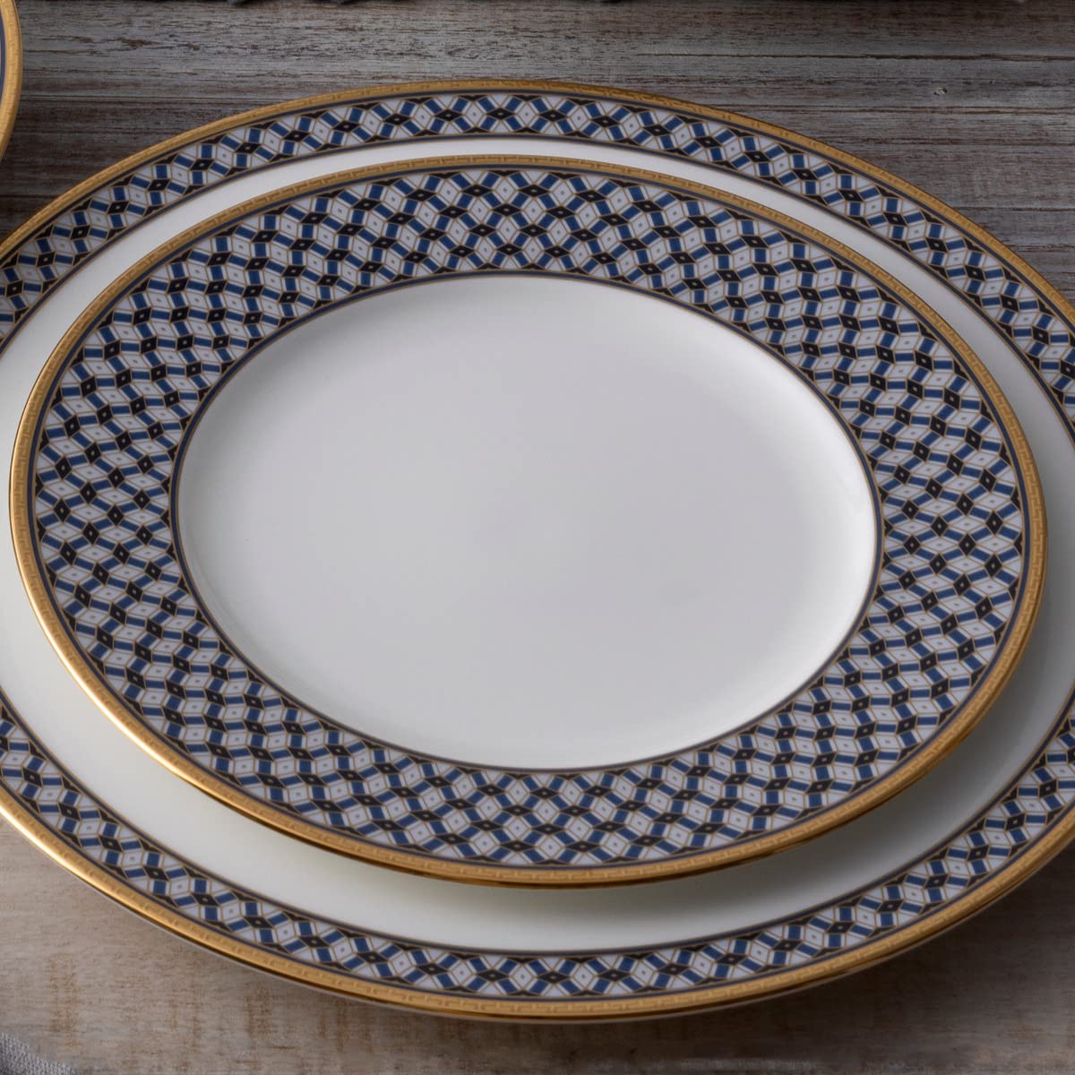 Noritake Blueshire 5-Piece Place Dinnerware Setting in Blue/White