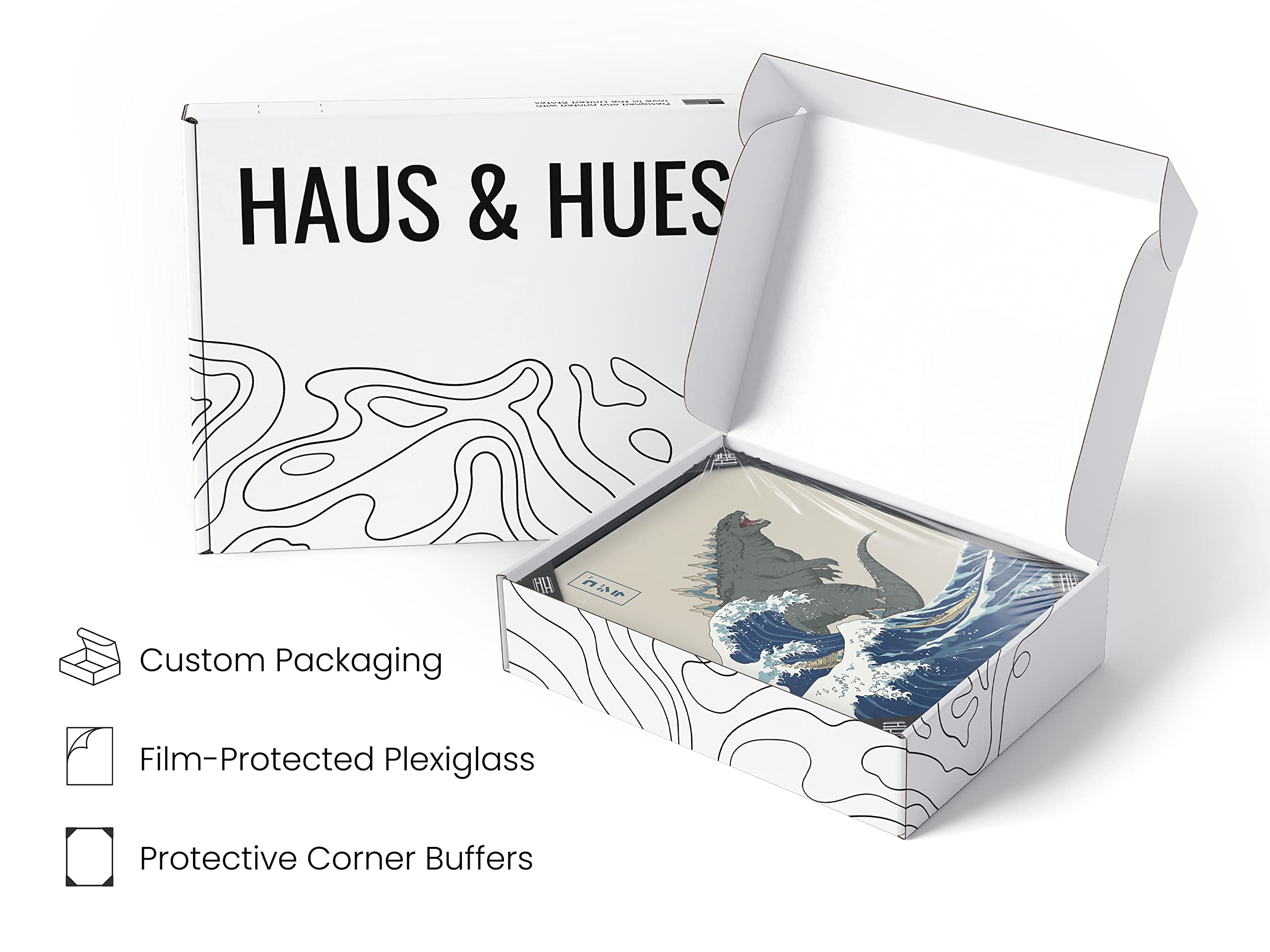 Haus And Hues Framed Japanese Art Wall Decor Japanese Wall Art For Boys Room, Japanese Style Wall Art, Movie Prints Painting And