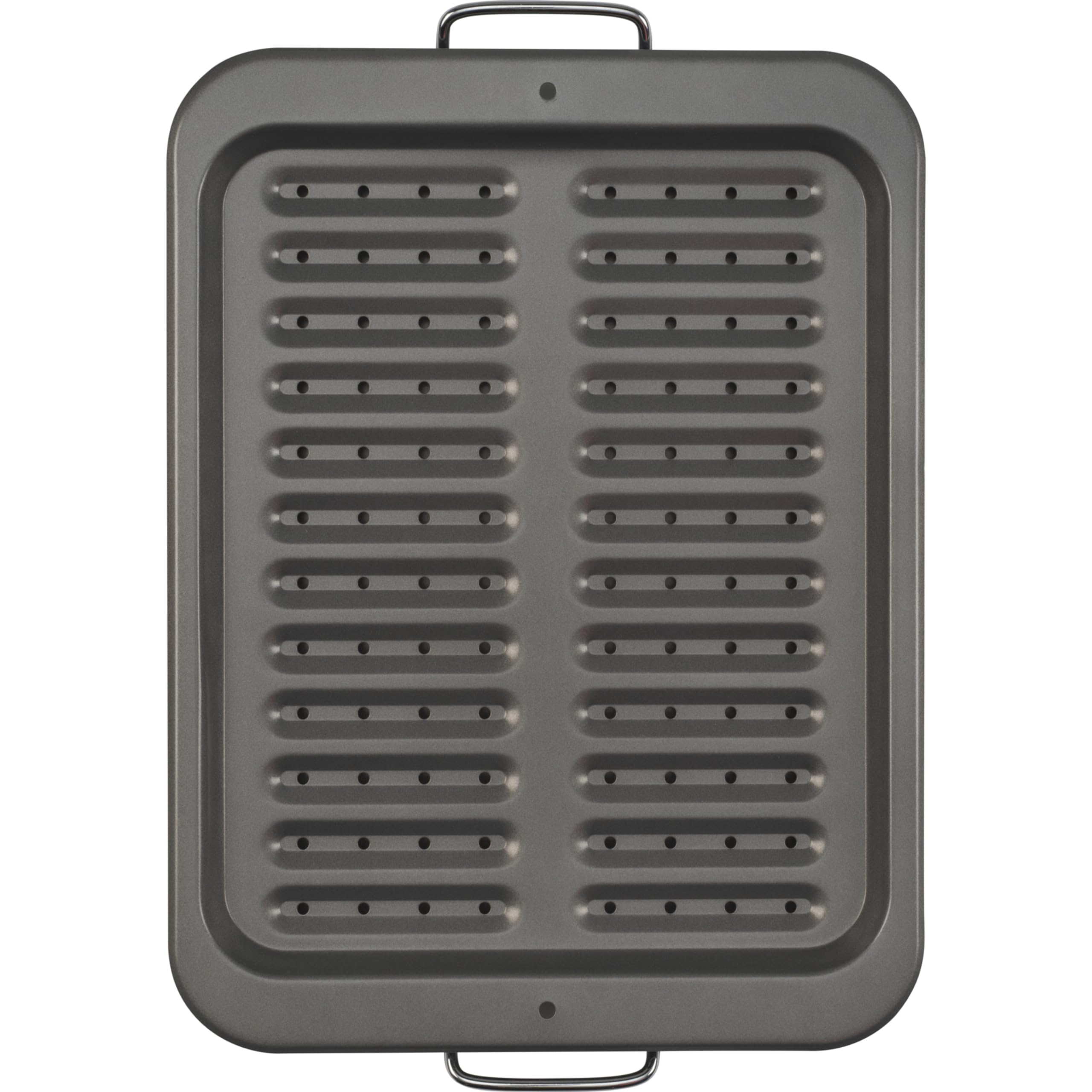 GoodCook Everyday Nonstick Steel Broiler Pan, 11.5 x 14.25, Gray