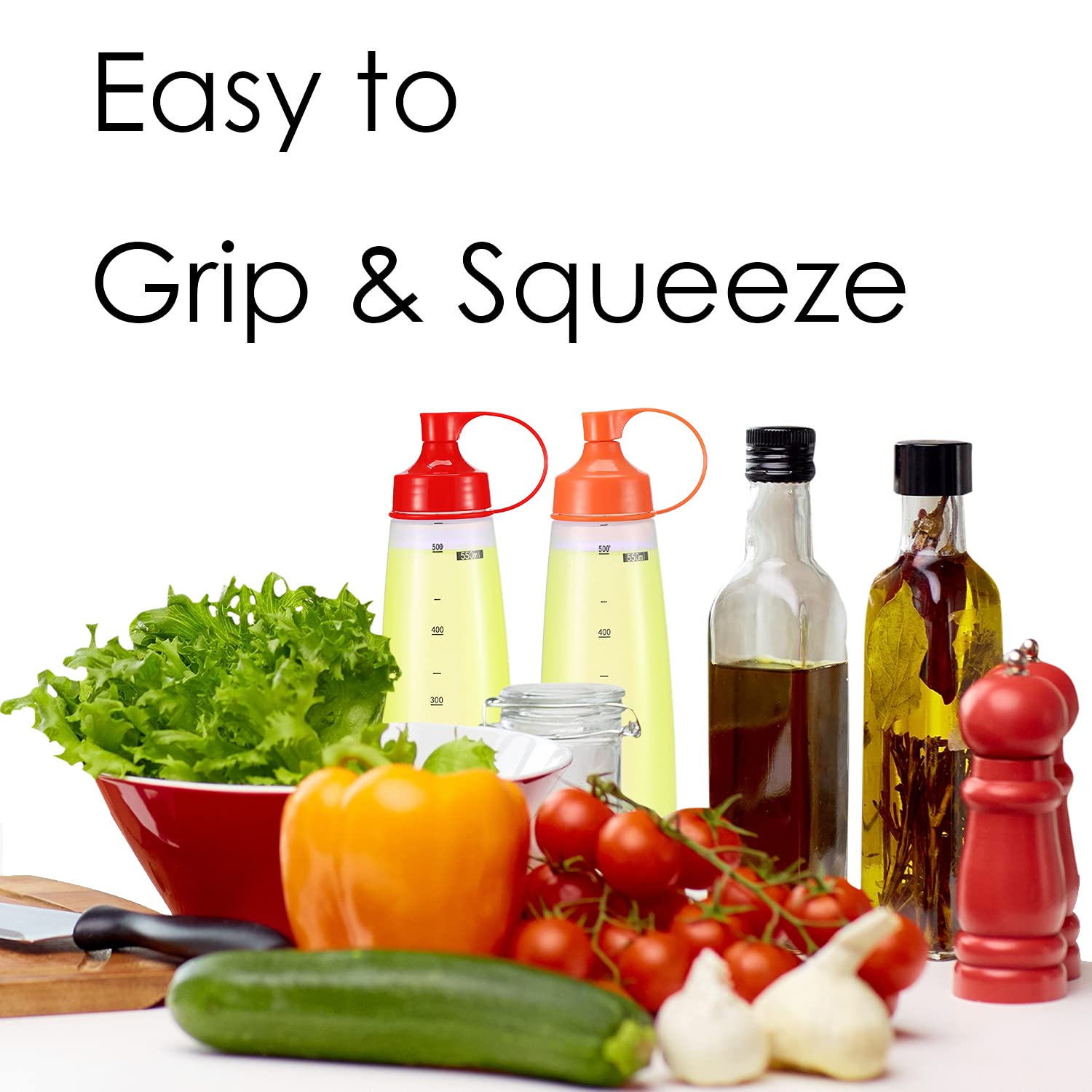 Oiununo Squeeze Bottles Wide Mouth - Pack Of 4 Condiment Bottle Squeeze Bpa Free For Chunky Sauces, Resin, Crafts, Condiment Squ
