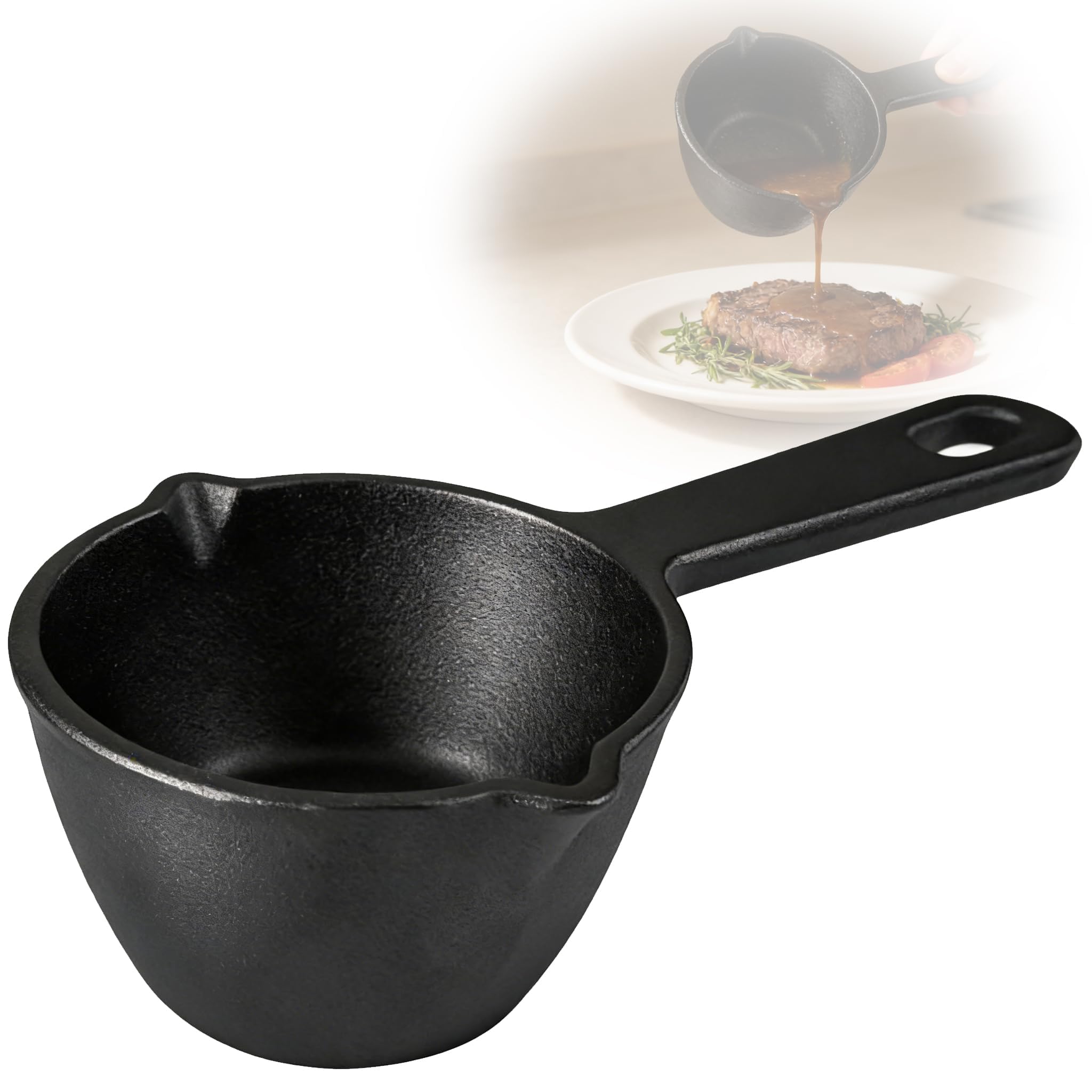 MMasters 0.5Quart Cast Iron Saucepan