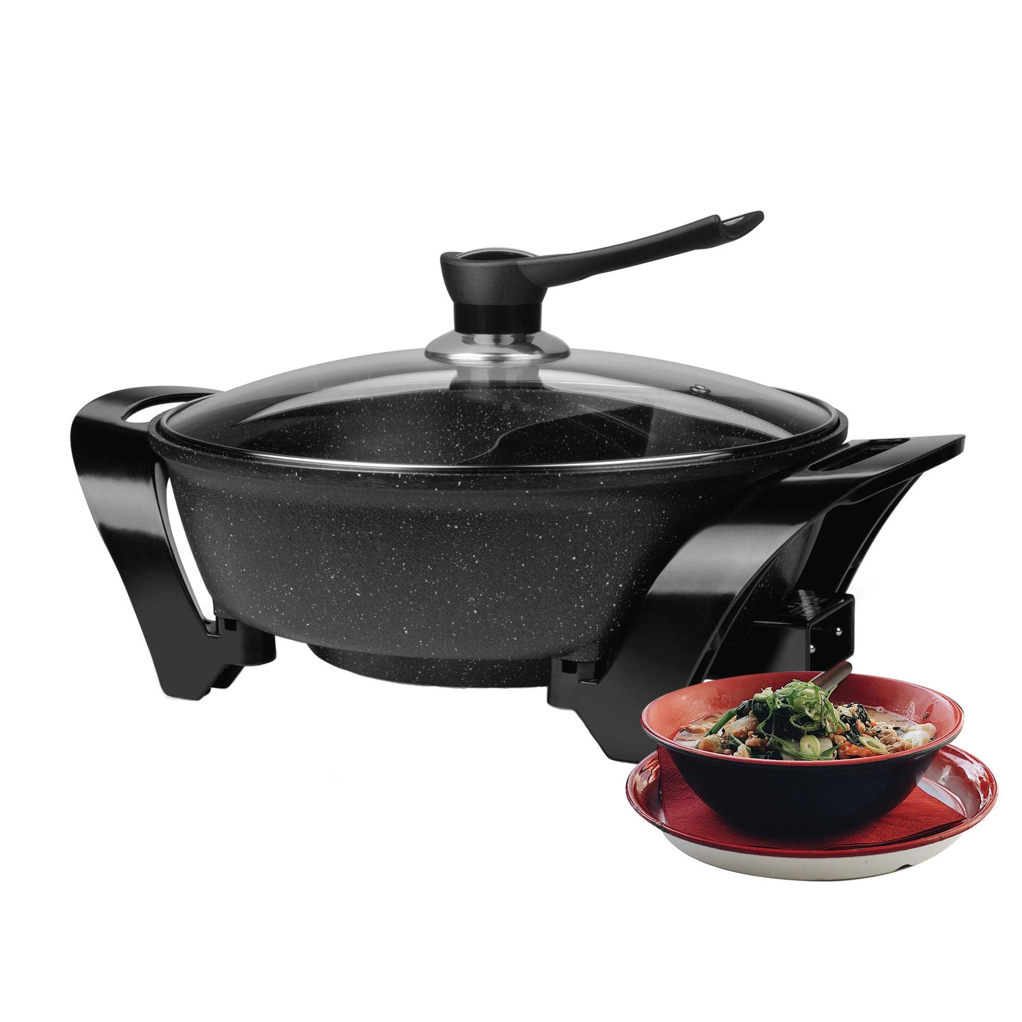 Brentwood Sk-72Bk Hot Pot, 17''X12.5''X9'', Black