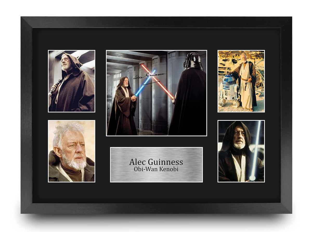 Hwc Trading Alec Guinness Star Wars Obi-Wan Kenobi 16 X 12 Inch (A3) Printed Gifts Signed Autograph Picture For Movie Memorabili