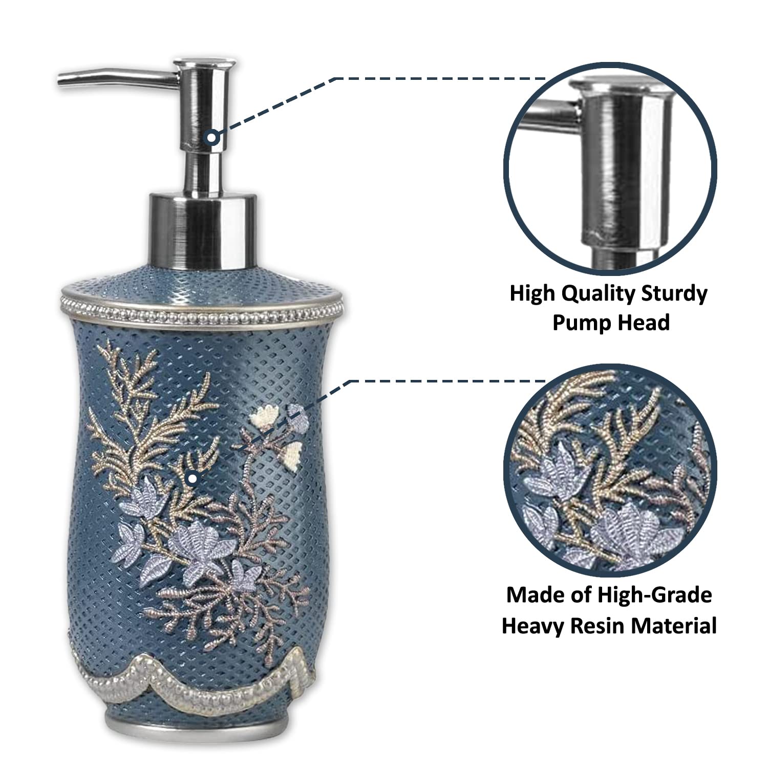 Popular Bath Lotion Pump Capri, Slate Blue