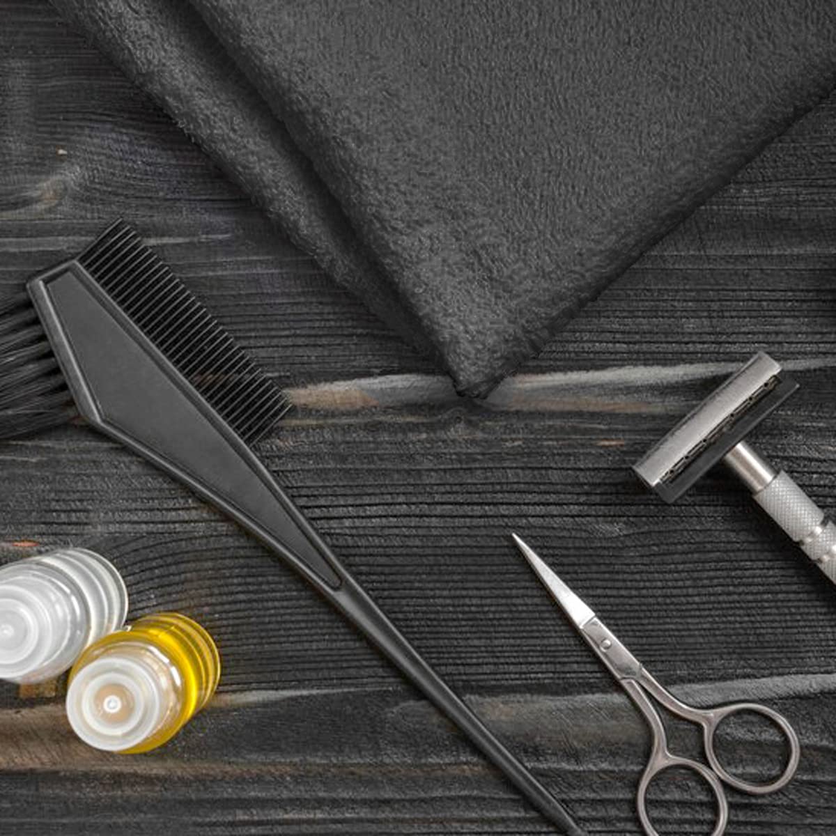 Towel and Linen Mart Grey Salon Towels, Pack of 12 (Not Bleach Proof, 16 x 27 Inches) Highly Absorbent Towels for Hand, Salon, G