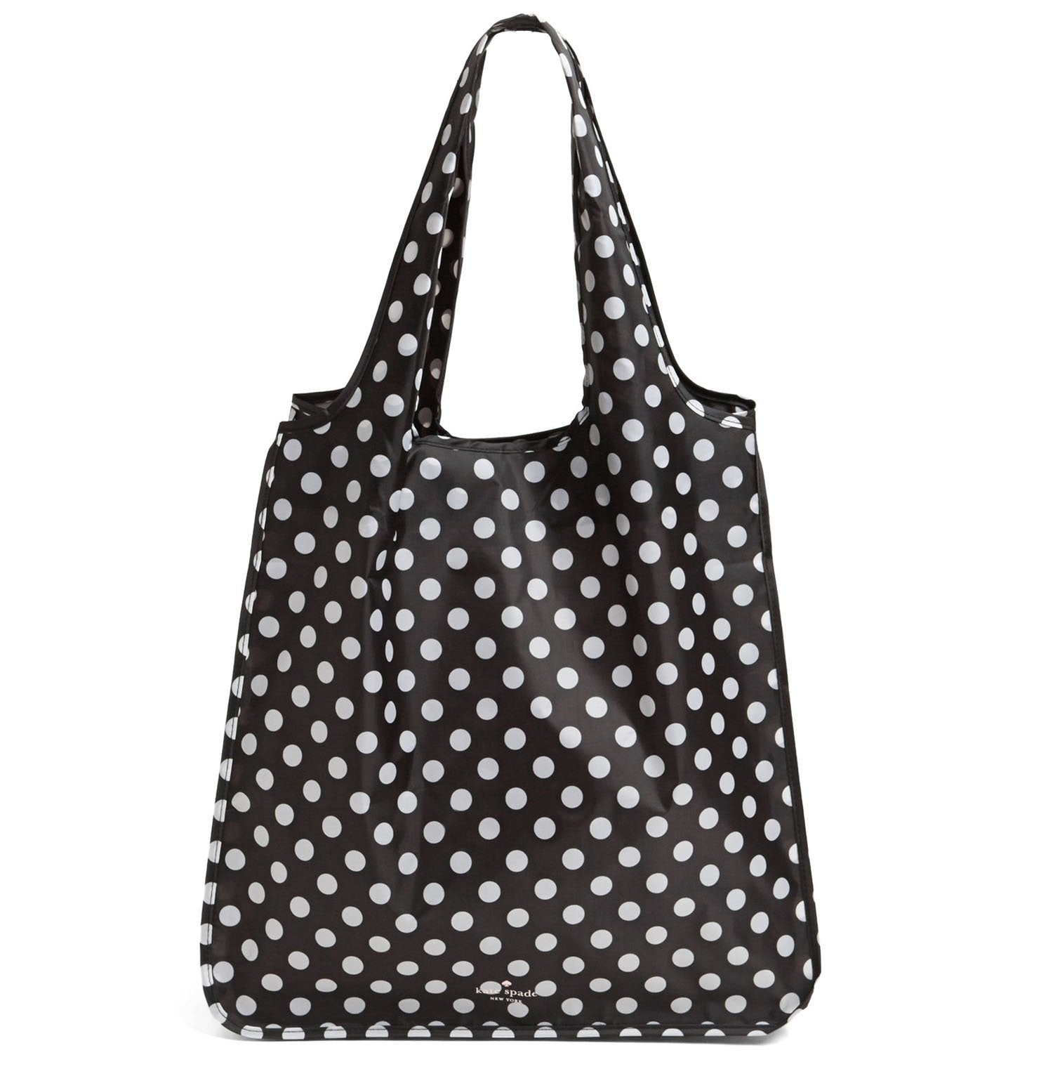 Kate Spade New York Resuable Shopping Tote, Black Dots