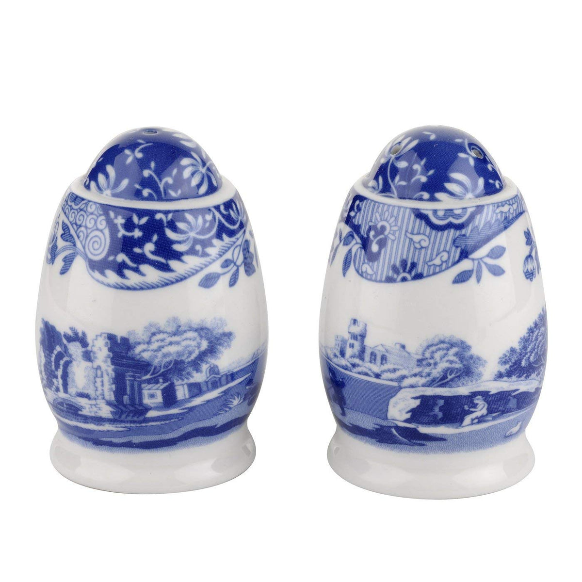 Portmeirion Spode Blue Italian Salt And Pepper Shakers | Salt And Pepper Set For Kitchen And Tabletop | Measures 3 Inches | Made