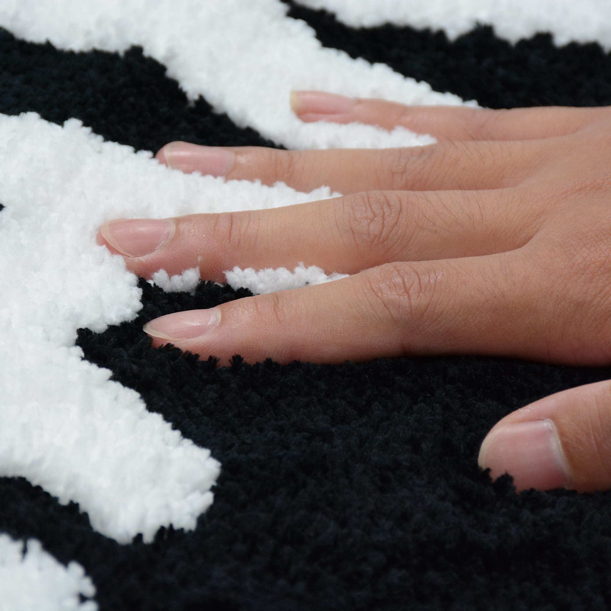 Zeeinx Get Naked Runner Black Cute Bathroom Rugs Long Get Naked Rug Funny Bathroom Decor For Apartment Black Bath Mat For Tub An