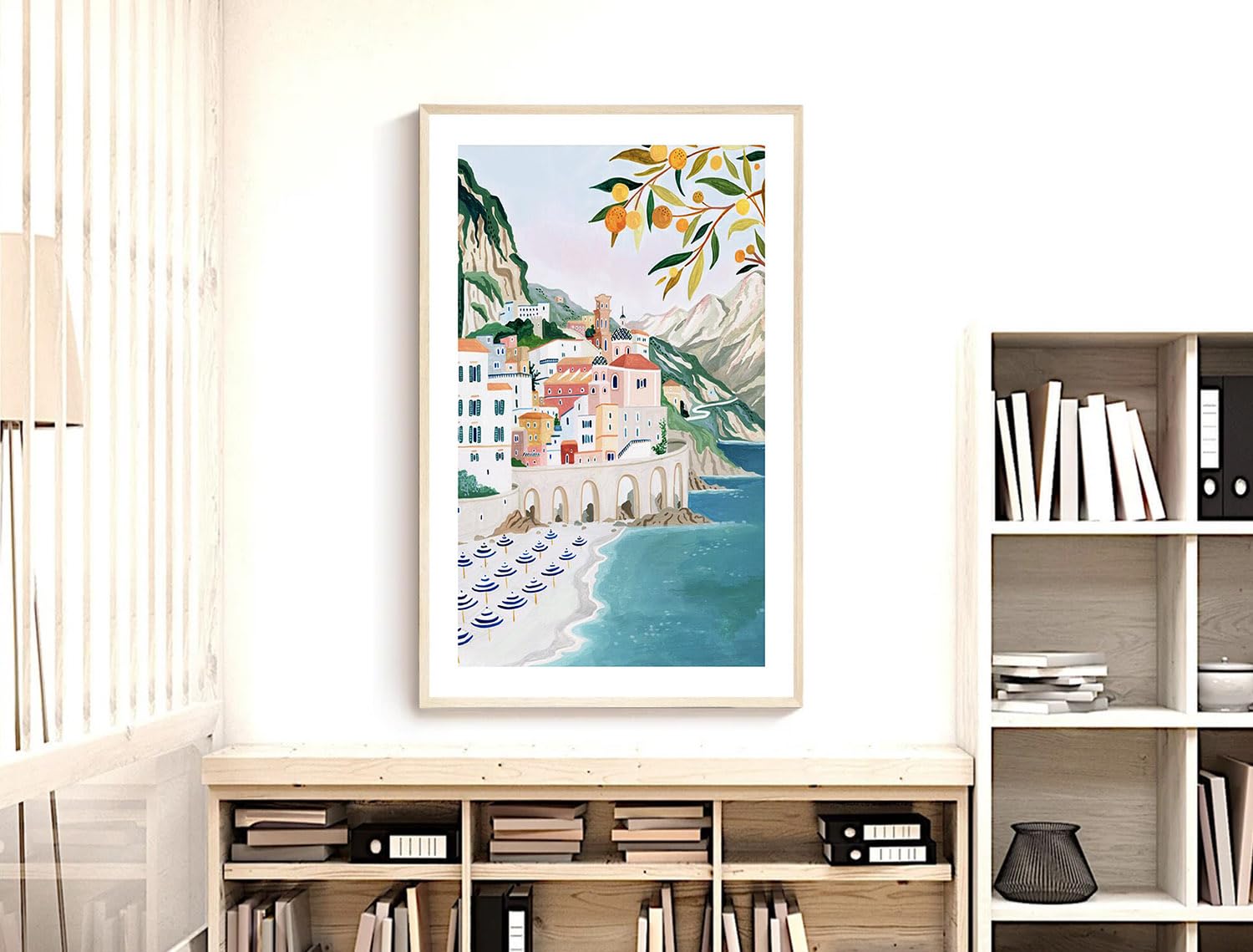 Atrani, Amalfi Coast Art Print, Italy Art Print, Travel Gift, Travel Poster, Europe Print, Italian Coast, Italian Riviera, House