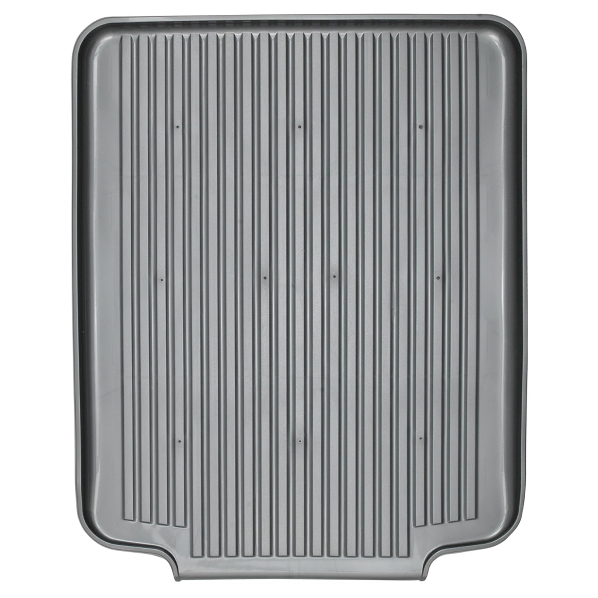 Better Houseware Drain Boards For Kitchen Counter Metallic Silver Dish Drainer Mat Shields Countertops From Water Damage 19.5 X