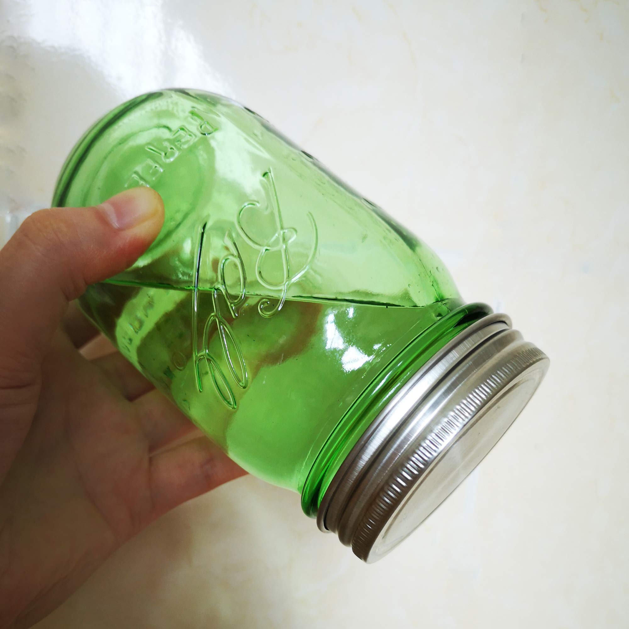 Stainless Steel Mason Jar Lids,12 Pack Polished Surface,Reusable And Leak Proof,Storage Caps With Silicone Seals For Regular Mou