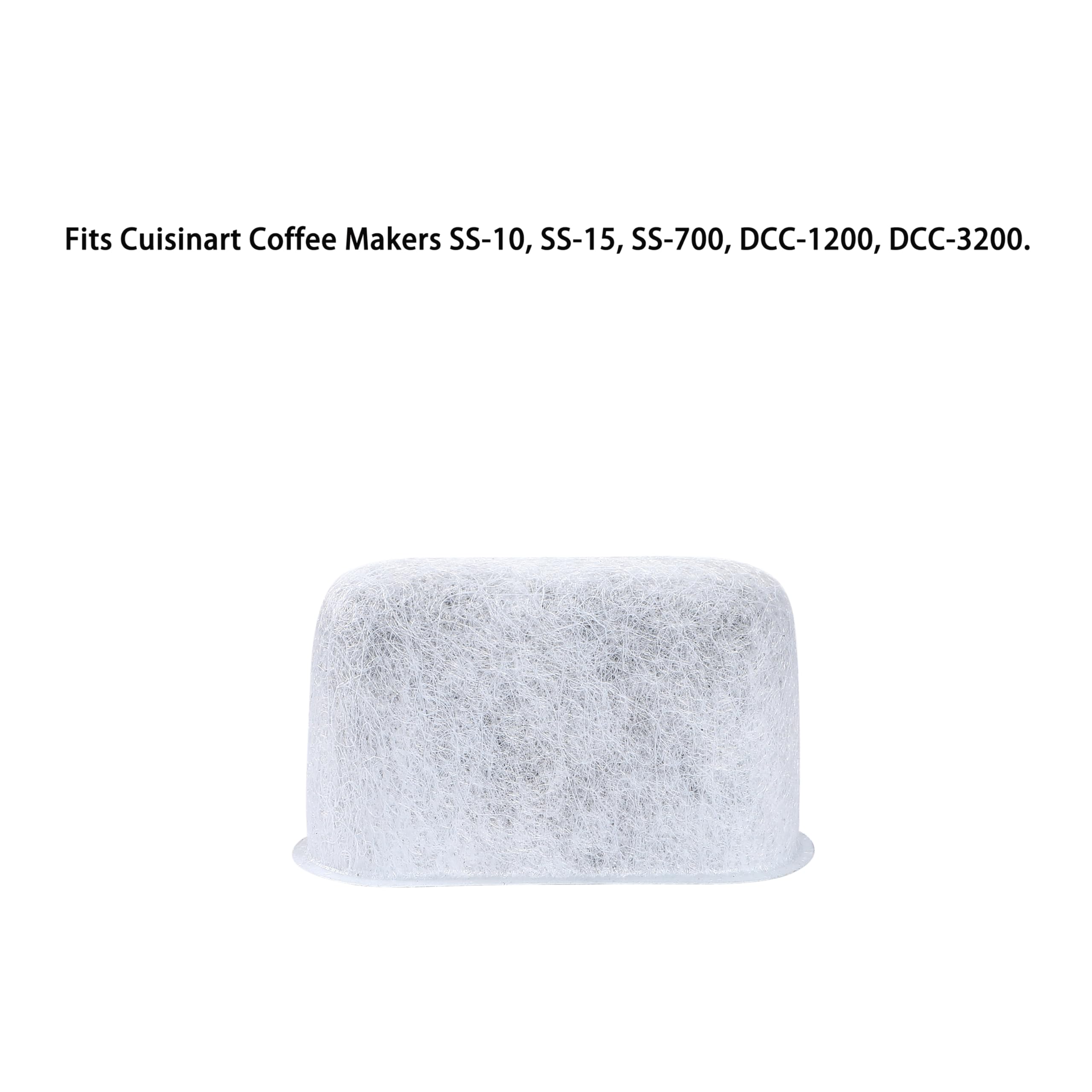 Charcoal Water Filter For Cuisinart Ss-10, Ss-15, Ss-700, Dcc-1200, Dcc-3200, Dcc-3000(P1) Coffee Makers Filter Replacement (12P