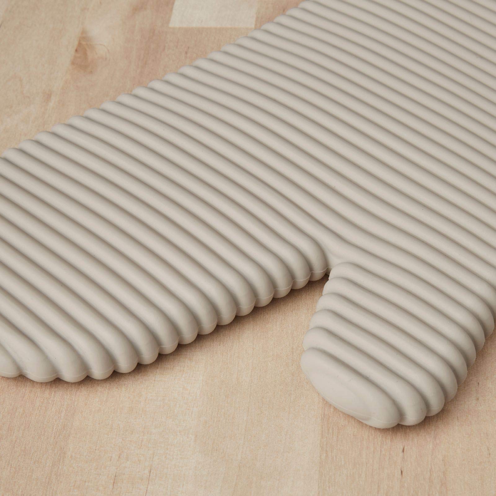 Kitchenaid Ribbed Soft Silicone Oven Mitt Set, 7''X13'', Milkshake 2 Count