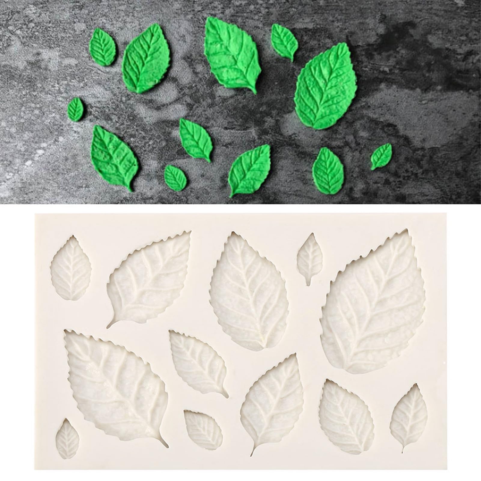 3D Silicone Leaves Fondant Cake Mold Creative Chocolate Sugarcraft Mould Decorating Diy Tool Food Grade Silicone