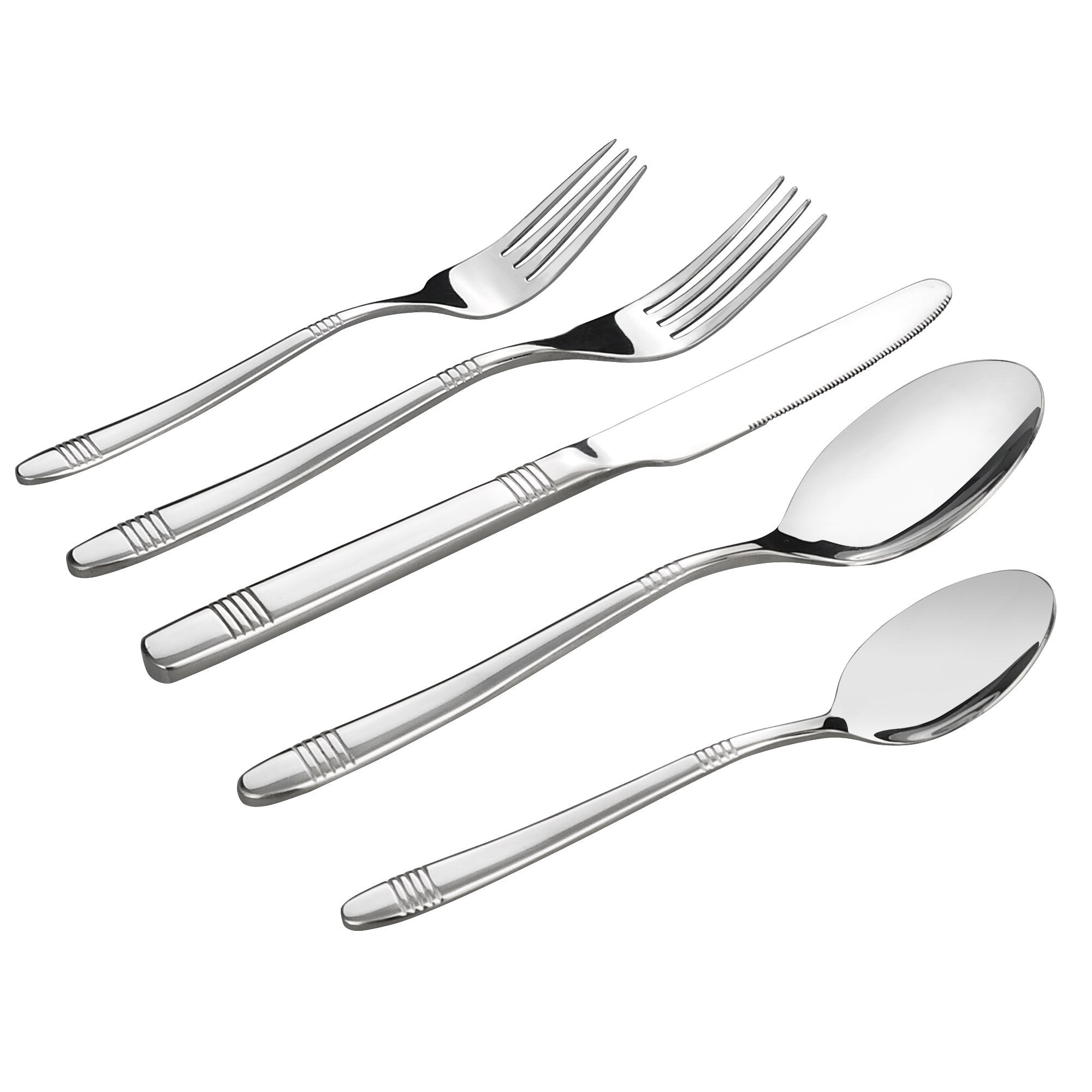 Begale 30-Piece Stainless Steel Flatware, Service For 6