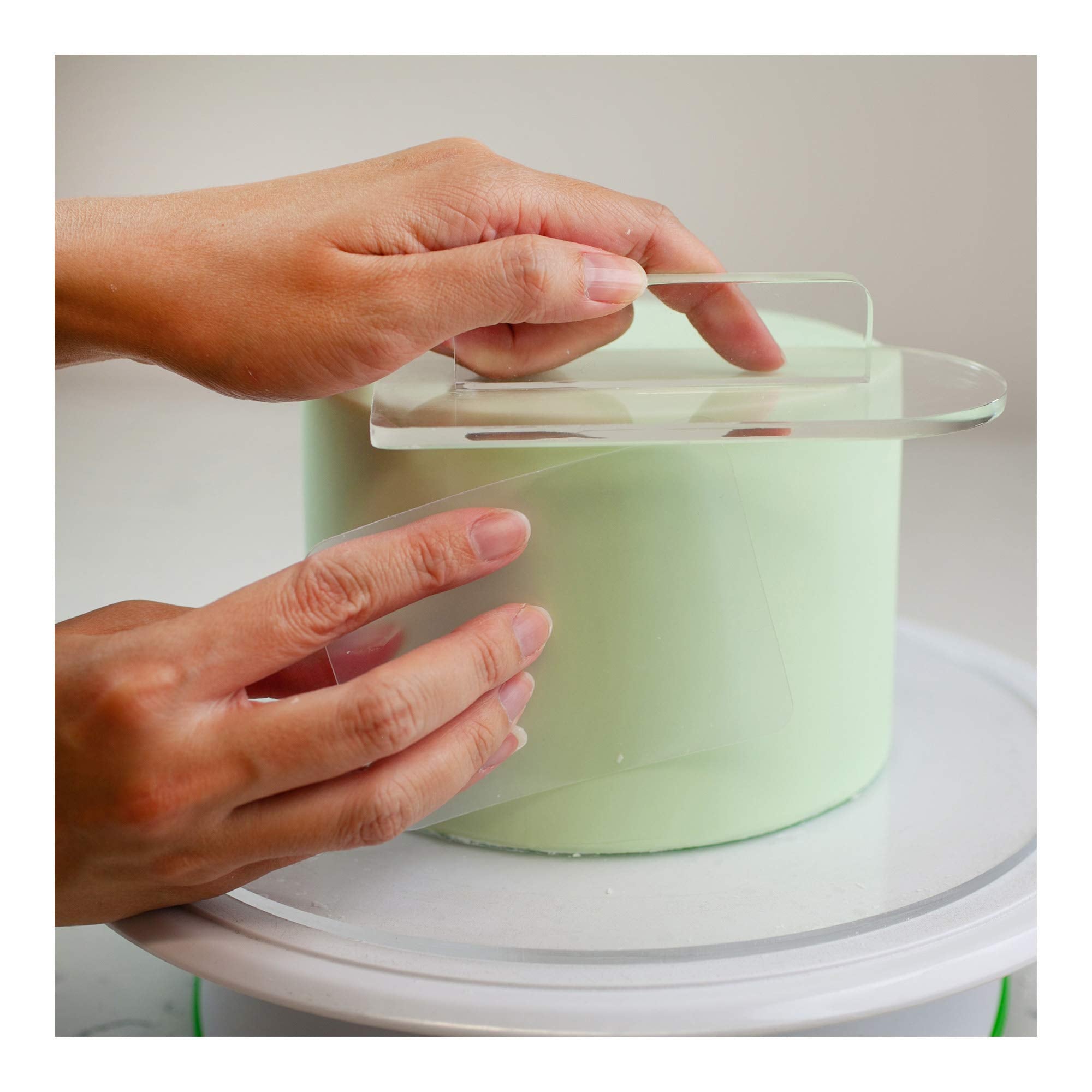 Lacupella Flexsi Cake Fondant Smoother Shaper - Set Of Four Pieces - Designer Essential Versatile Tool To Model, Shape, Smoothen