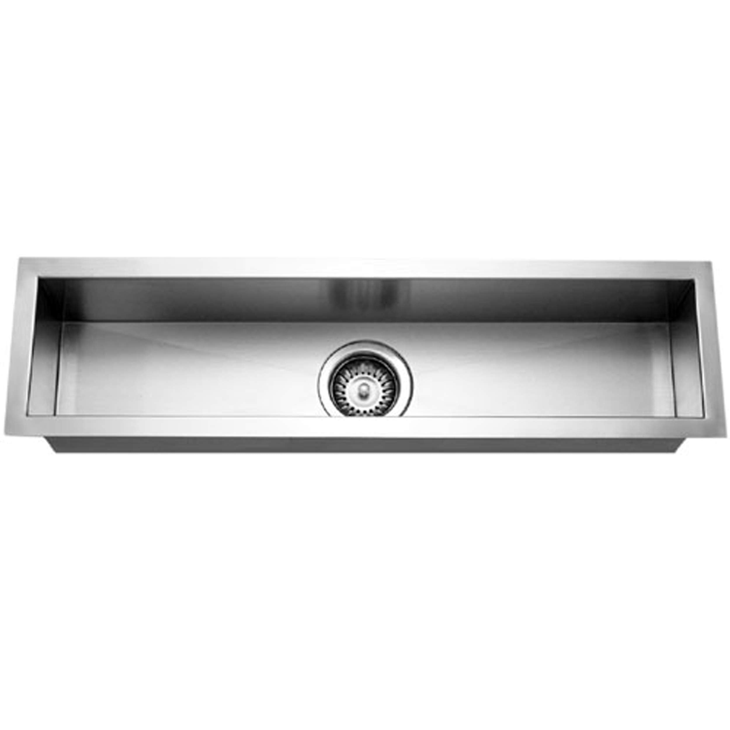 Houzer Ctb-3285 Contempo Trough Series Stainless Steel Bar Sink, 30-By-6-1/2-Inch, Satin