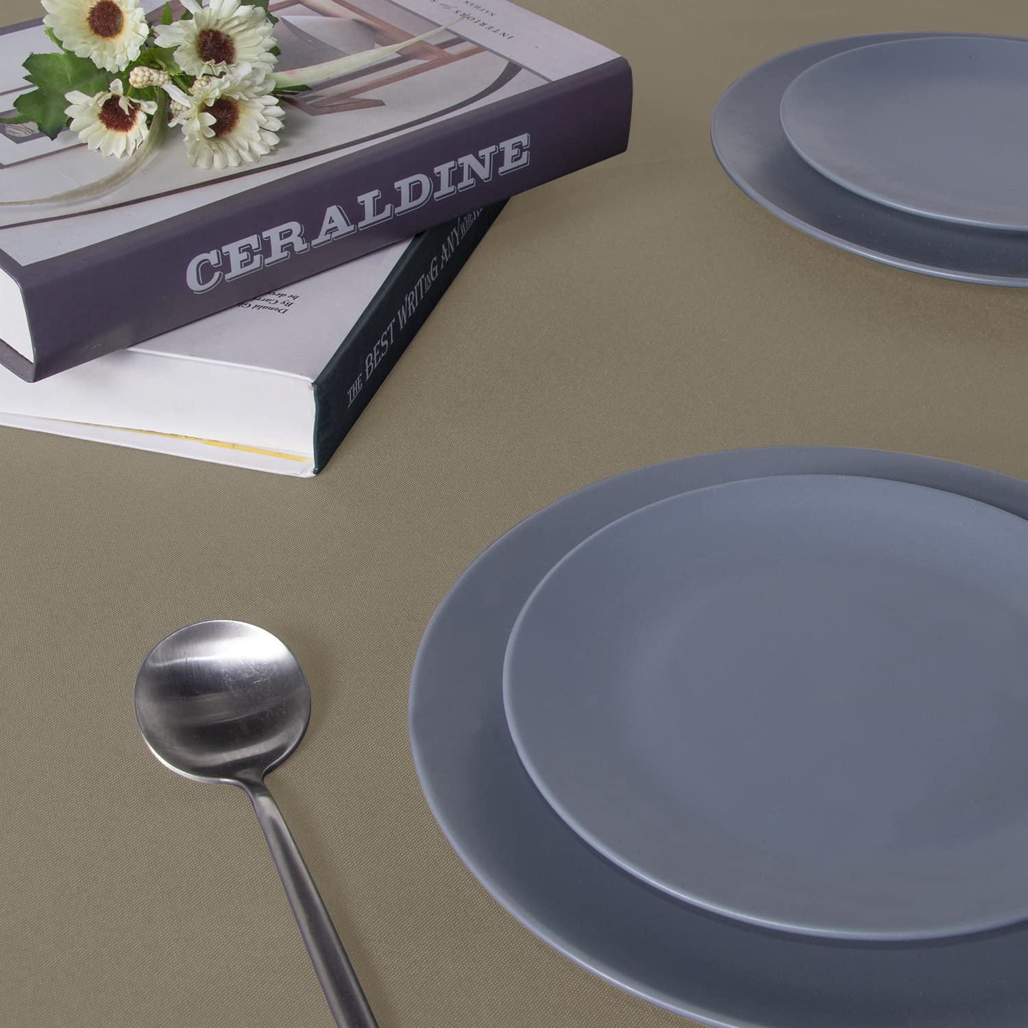 Sancua Rectangle Tablecloth - 70 X 108 Inch - Stain And Wrinkle Resistant Washable Polyester Table Cloth, Decorative Fabric Tabl