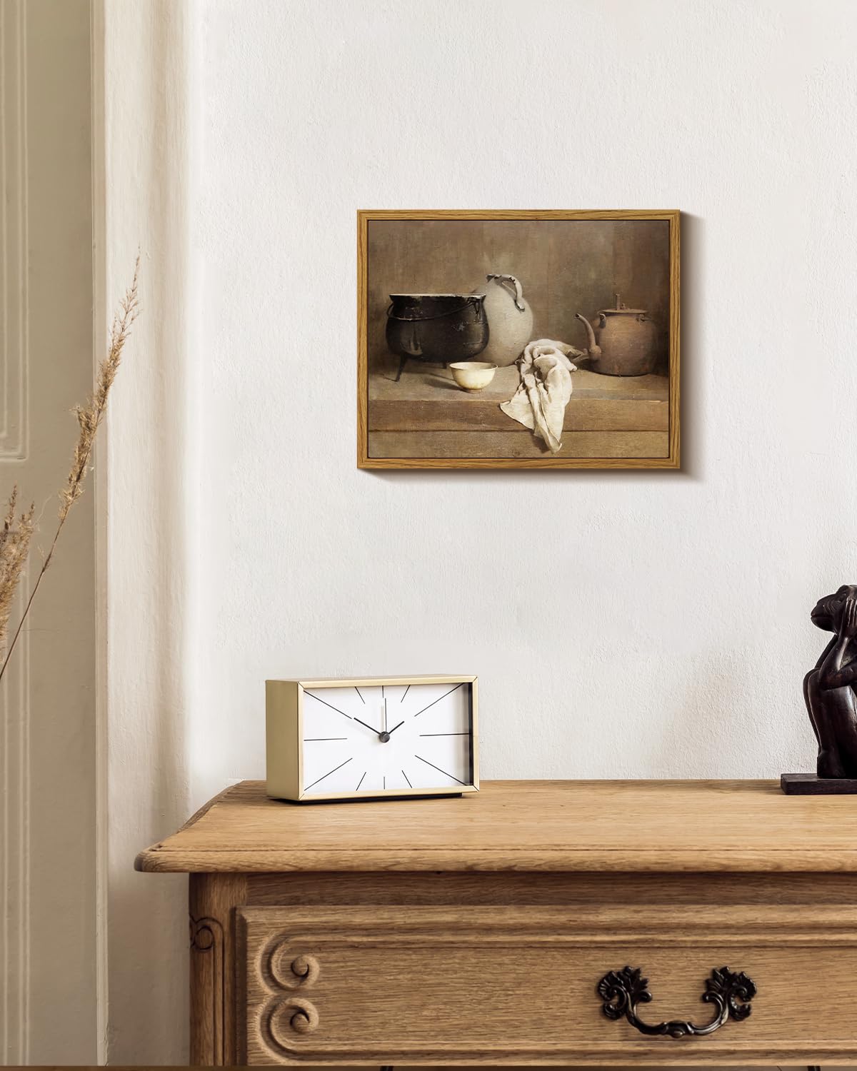 Arpeotcy Vintage Still Life Framed Canvas Wall Art, 8X10Inch, Farmhouse Kitchen Wall Decor, Art Prints Home Decor Aesthetic, Oil