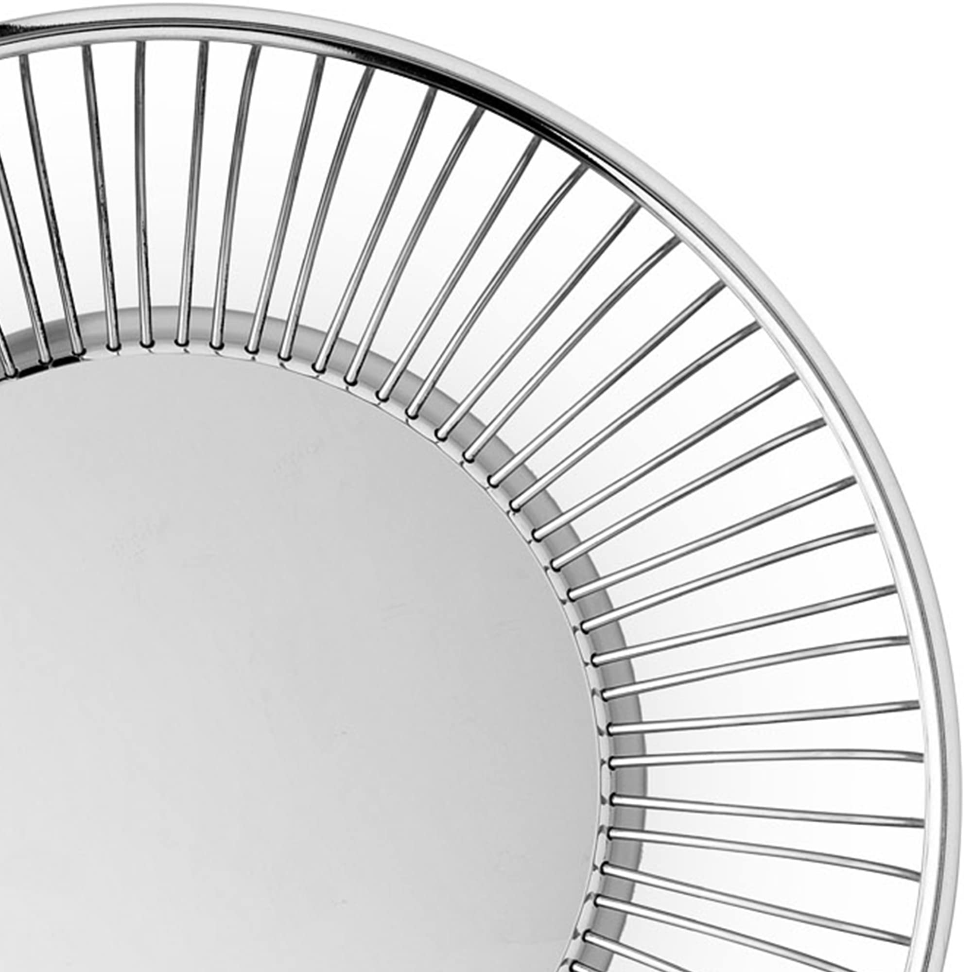 Alessi Round Wire Basket, Silver, 8-Inch