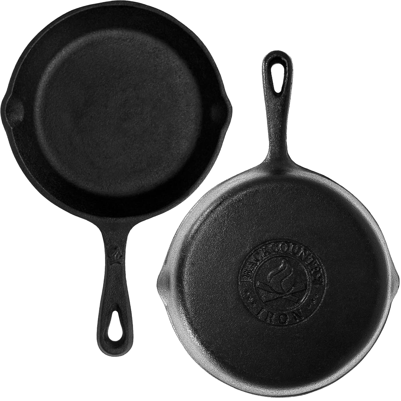 Backcountry Iron 6-1/2 Inch Round Small Pre-Seasoned Cast Iron Skillet