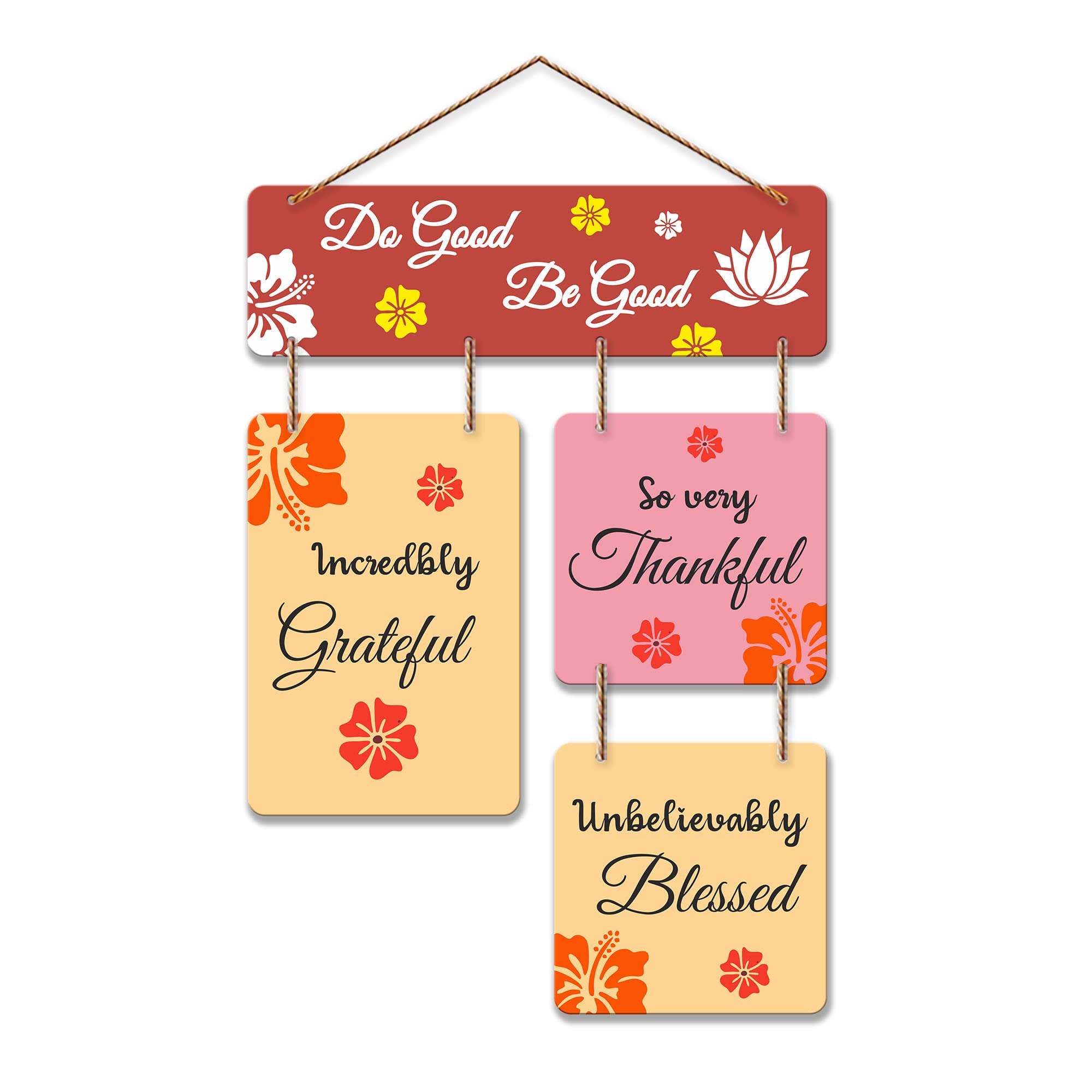 Artvibes Do Good Be Quotes Decorative Wood Wall Hanger For Livingroom, Bedroom | Home Decor | Office | Gift Item | Artworks Deco