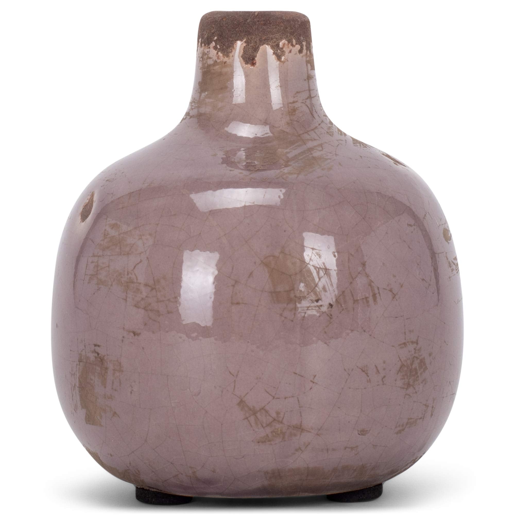 47th & Main Rustic Ceramic Vase, Mini, Lilac