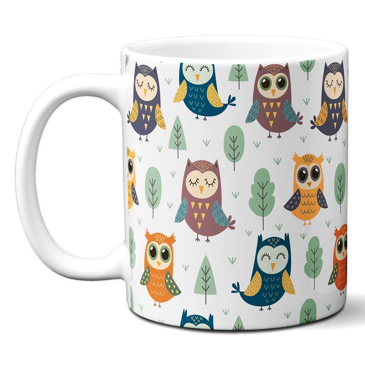 SCPmarts Colorful owl Coffee Mug 11Oz Printed Coffee Mug SCPVLM2