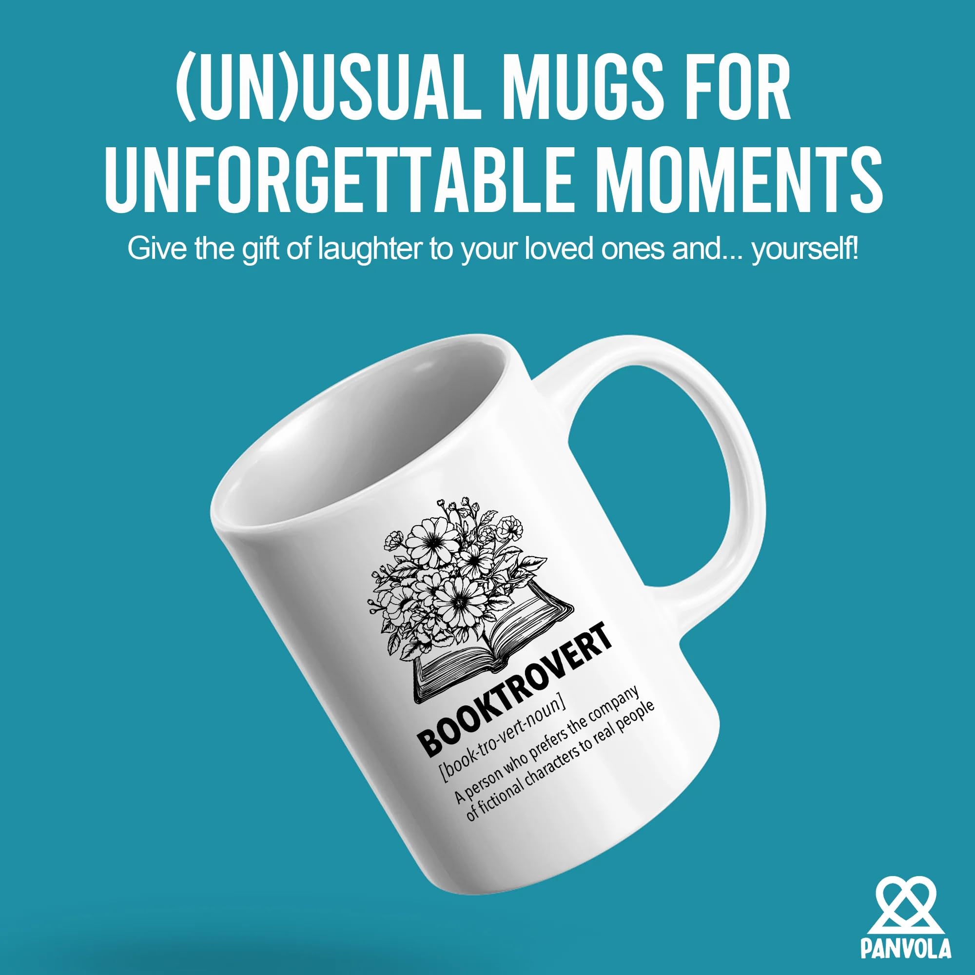 Panvola Booktrovert Book Lover Gifts Definition Mug Book Readers Gifts For Women Men Sister Girlfriend Wife From Husband Boyfrie