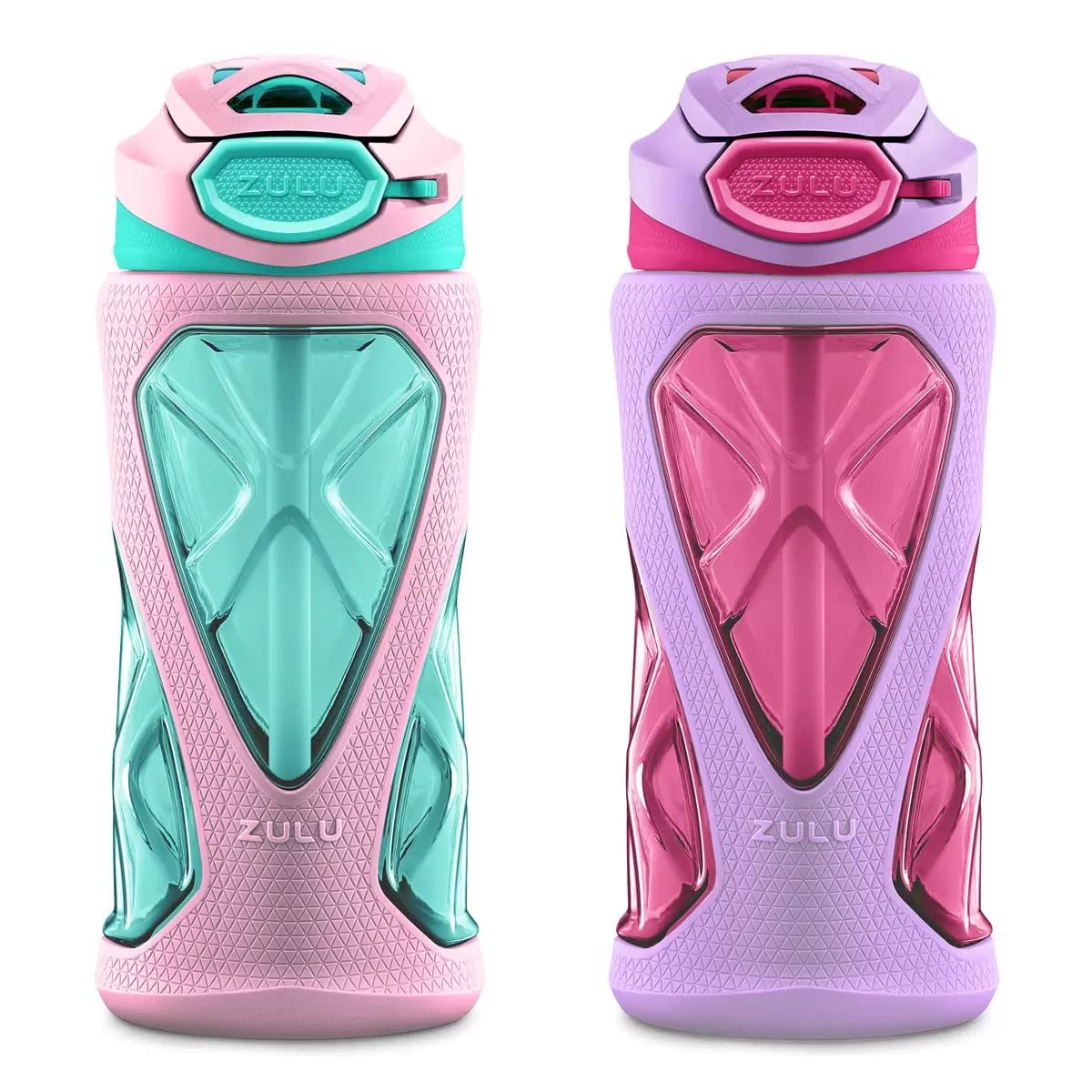 Zulu Tritan Water Bottle, 2 Pack 16 Oz