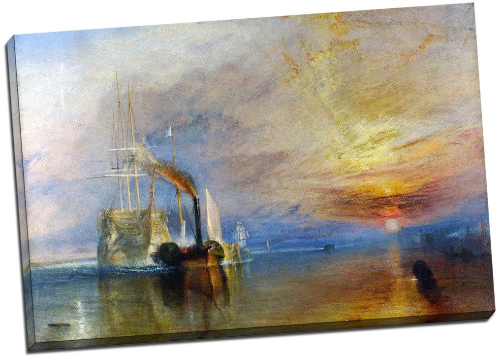 Panther Print J.M.W. Turner Fighting Temeraire Deception Canvas Print Picture Wall Art Large 30X20 Inches