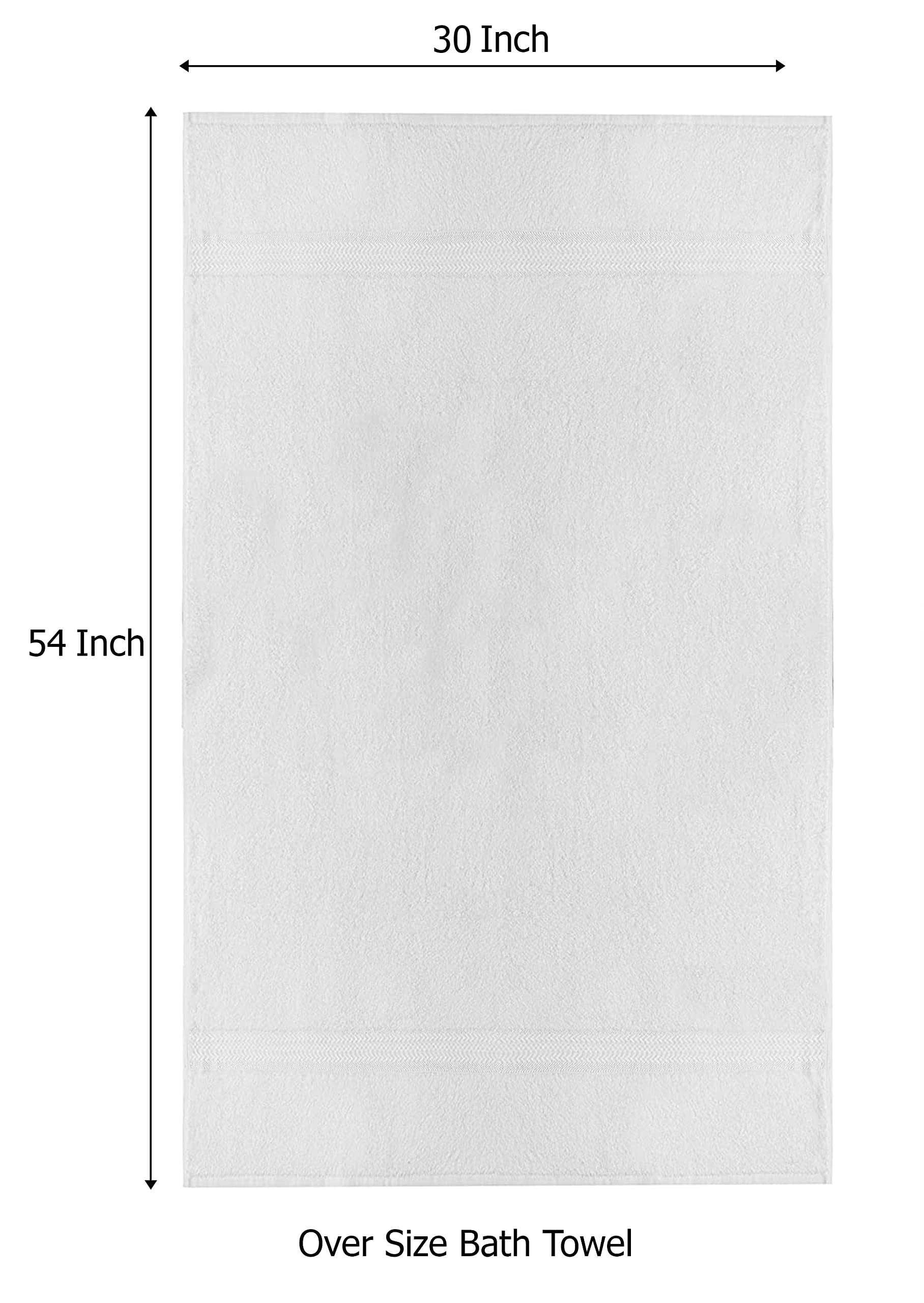 Cotton Craft Ultra Soft 4 Pack Oversized Extra Large Bath Towels 30X54 White Weighs 22 Ounces - 100% Pure Ringspun Cotton - Luxu