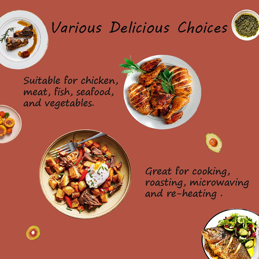 15  Oven Bags, Cooking Roasting Bags Medium Size For Meats Chicken Fish Vegetables (14  17 Inch)