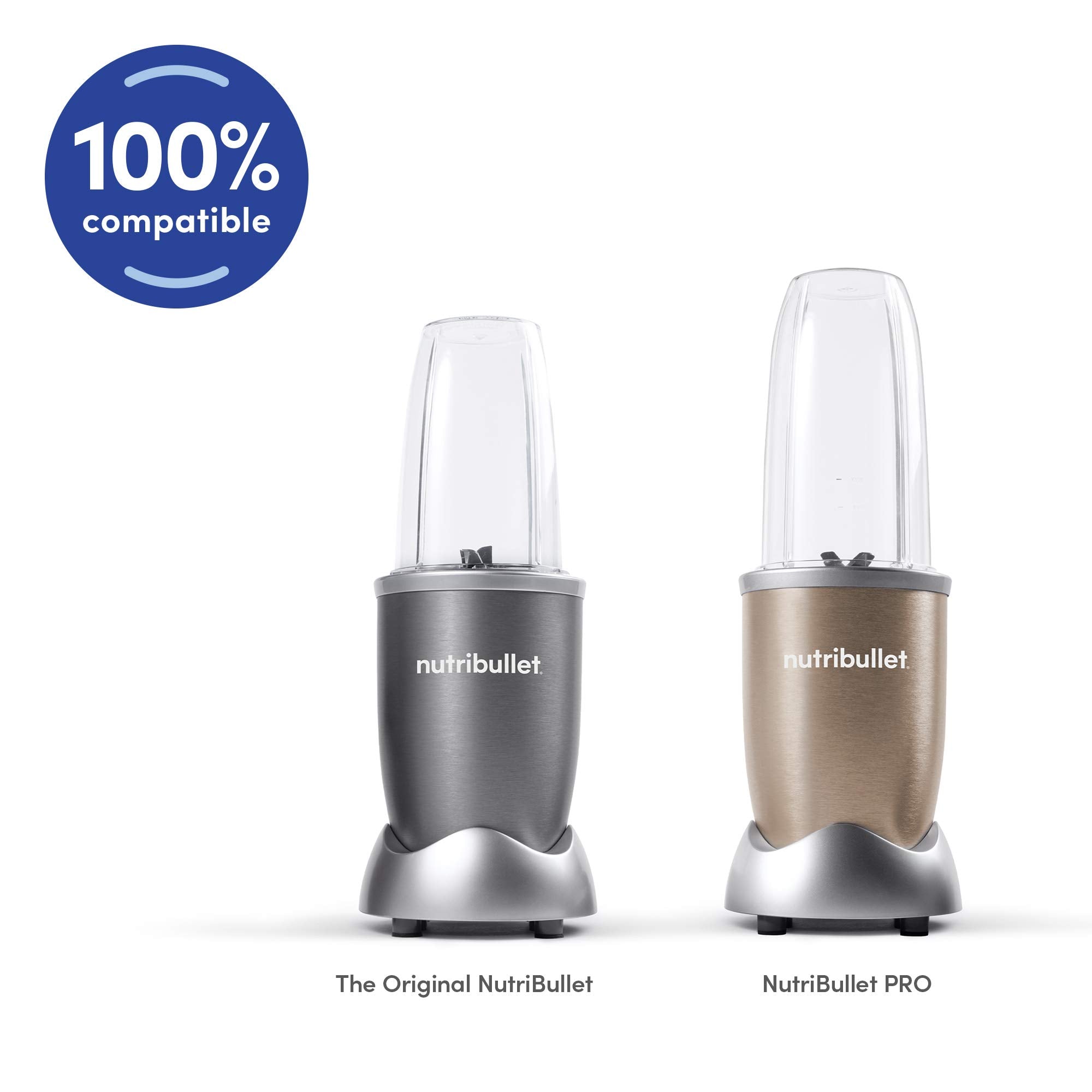 Nutribullet Lip Ring With Handle (Set Of 2), 25 Lbs, Grey