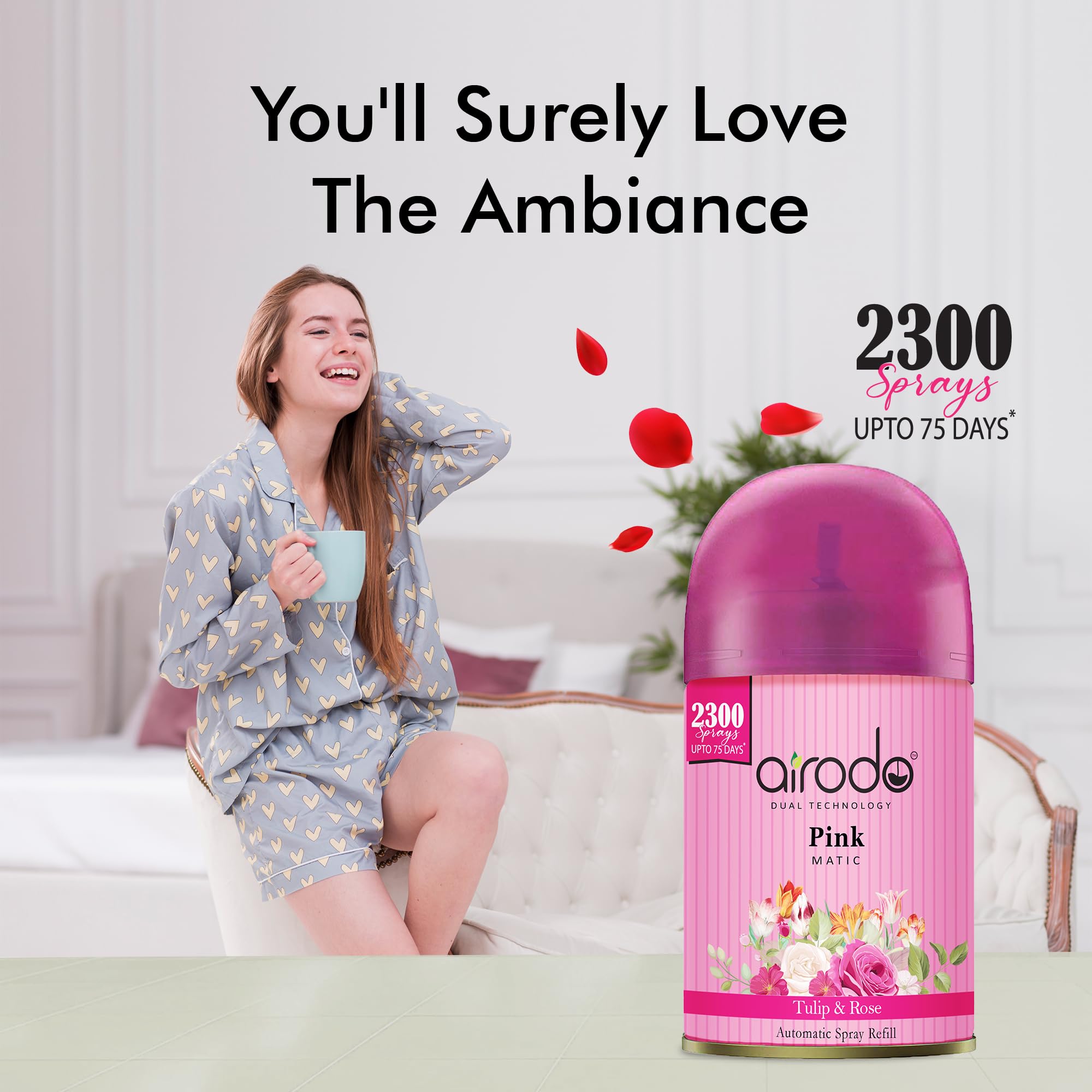 Airodo Automatic Room Fresheners Refill Air Matic Boost Home Fragrance With 2300 Sprays Each Bottle Mix Pack Of 6