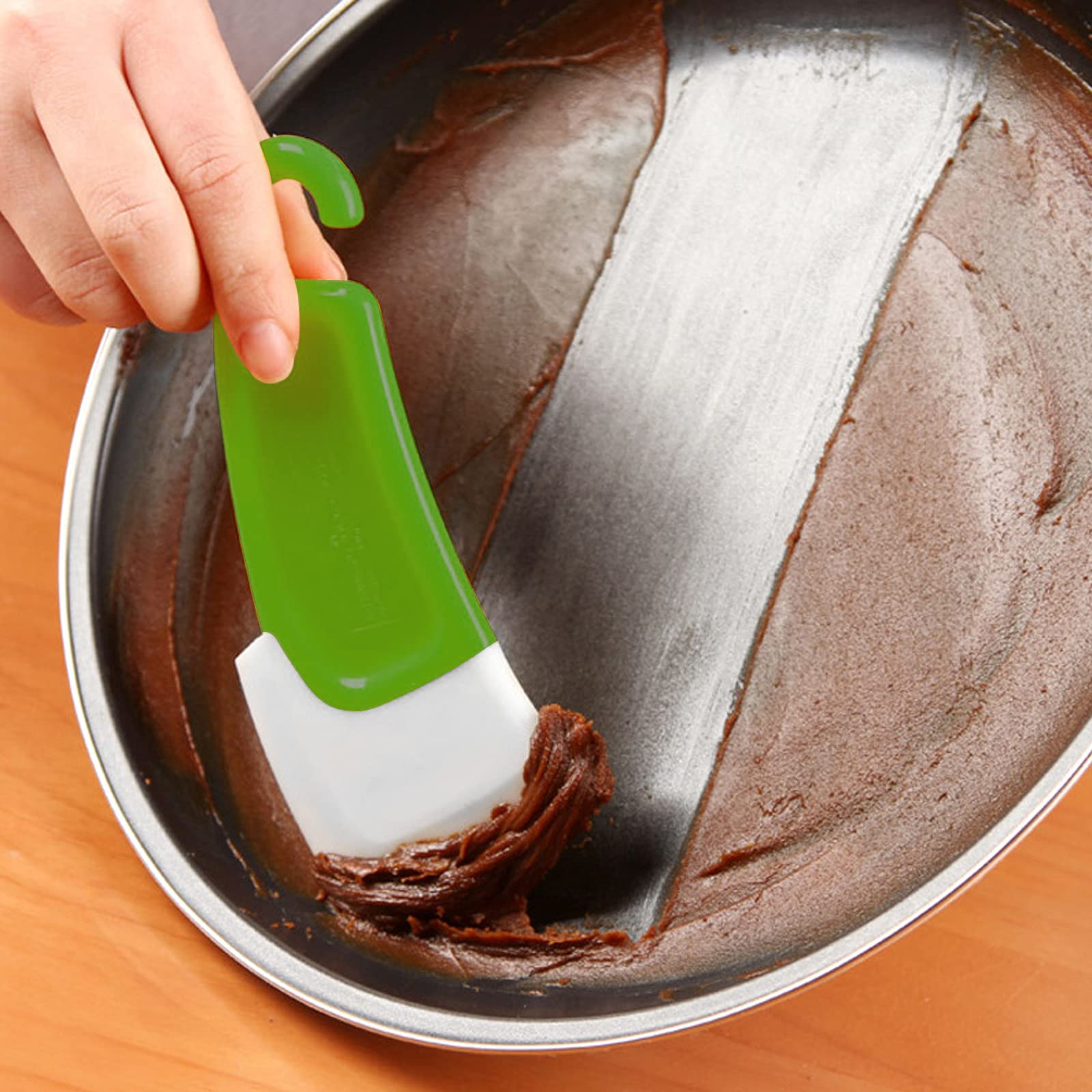 Silicone Pan Scraper Dish Cleaning Spatula Bowl Scraper Dish Scraper Non Stick Kitchen Scraper Pan Rubber Cleaning Spatula Pot C