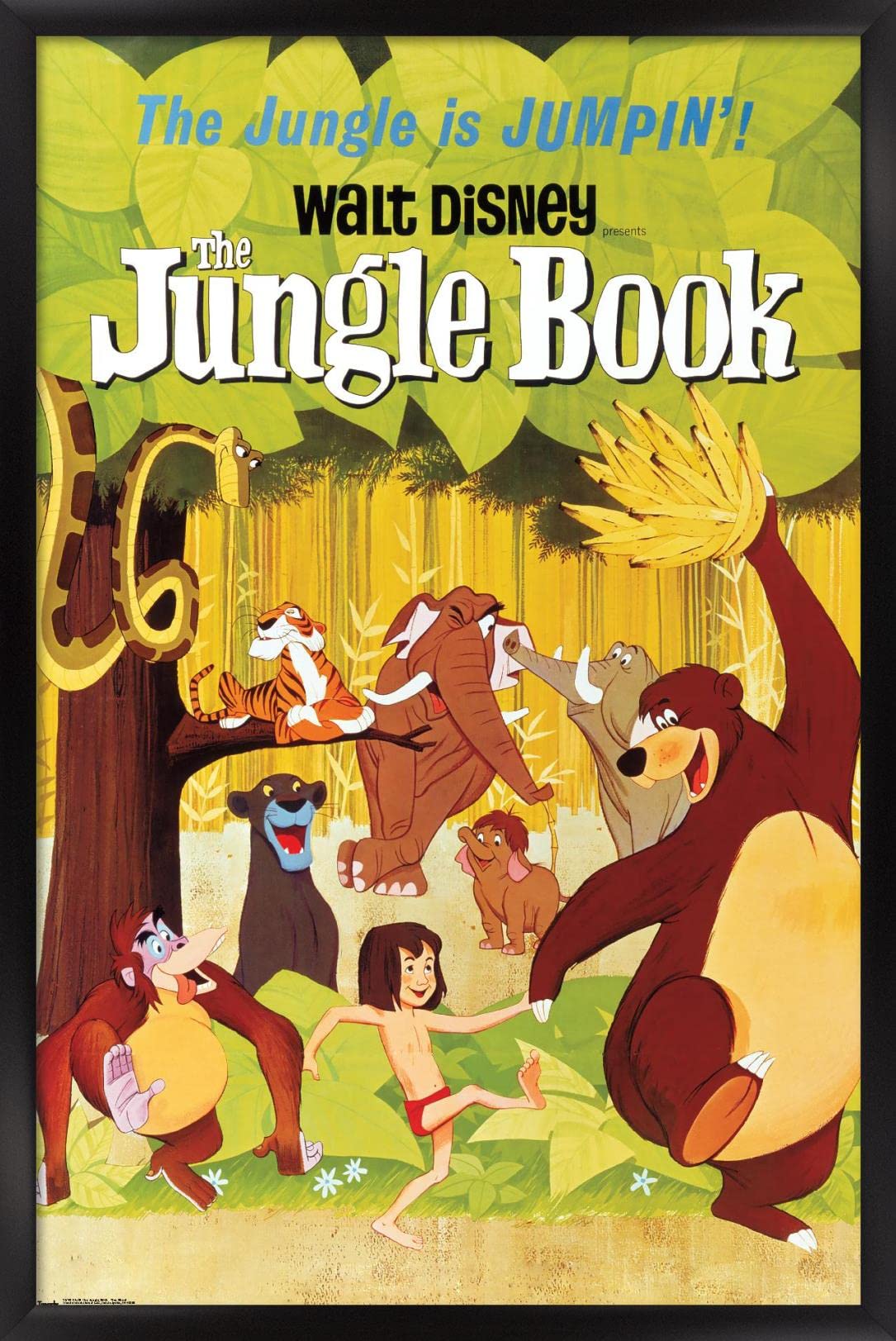 Trends International 24X36 Disney The Jungle Book - One Sheet Wall Poster, 24'' X 36'', Black Framed Version