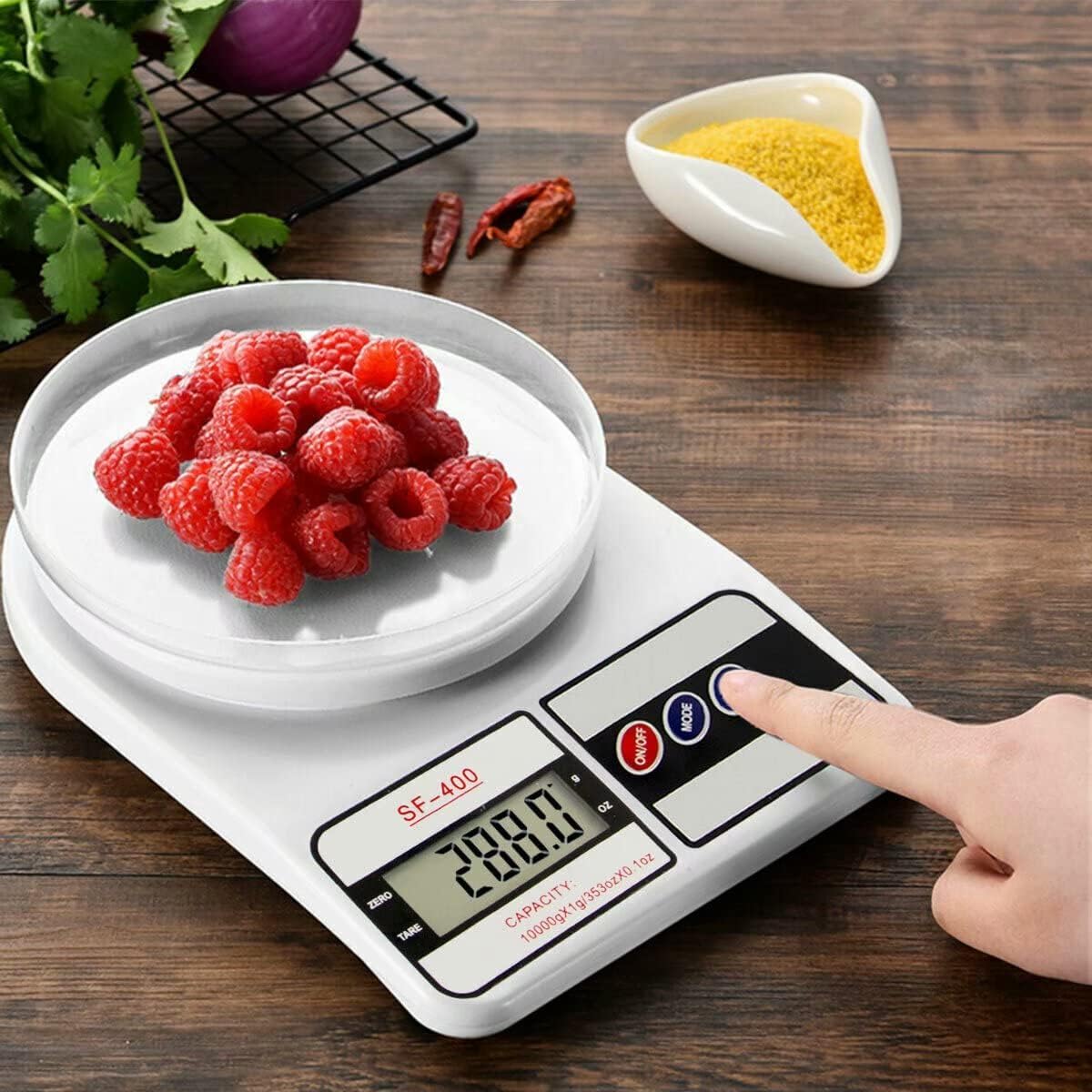 Visby India Kitchen Weight Machine 10Kg,1 Year Warranty, Digital Scale With Lcd Display 2 Battery, Scale For Home Baking, Cookin
