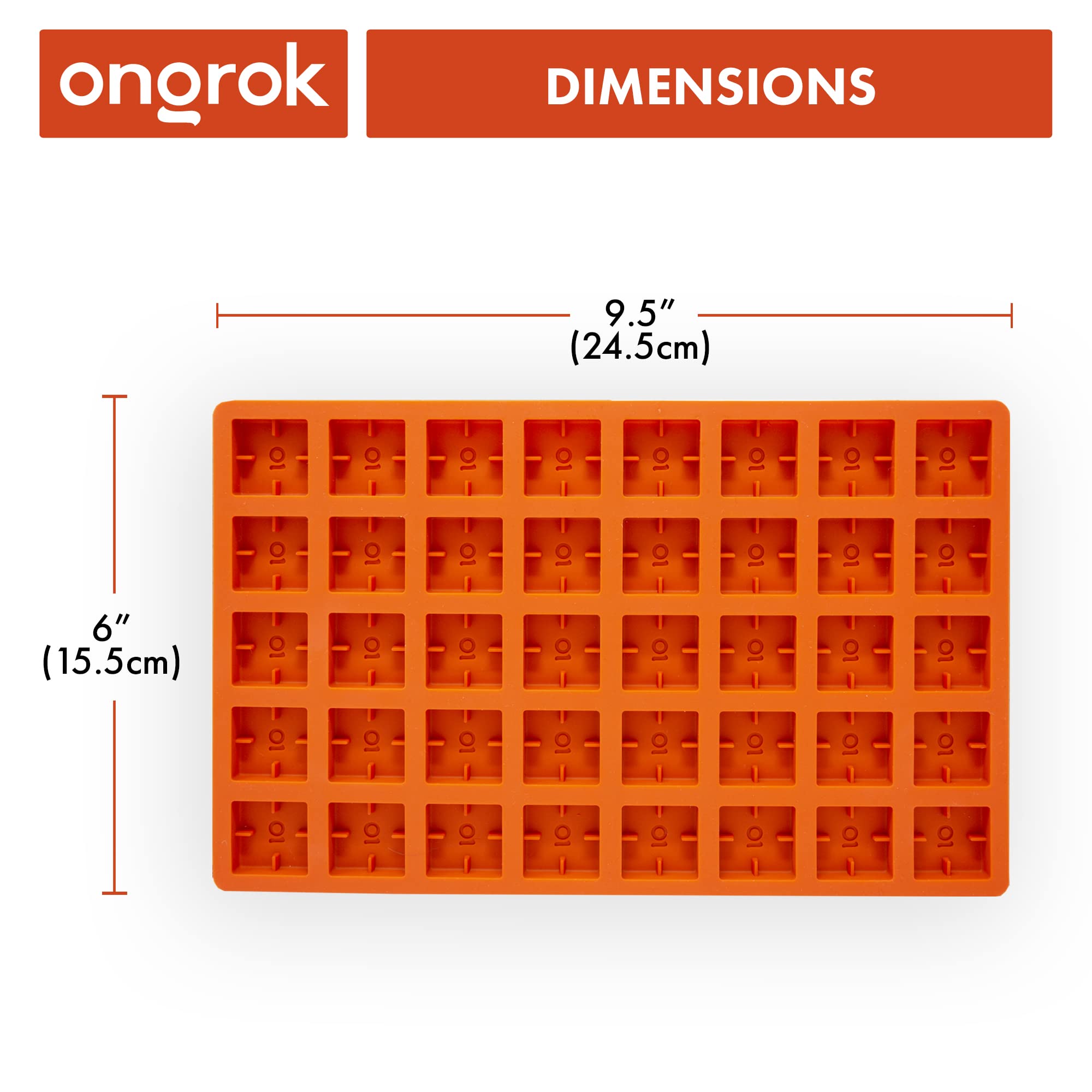 Ongrok Scored Silicone Gummy Molds, 4Ml, With Dropper, Bpa Free