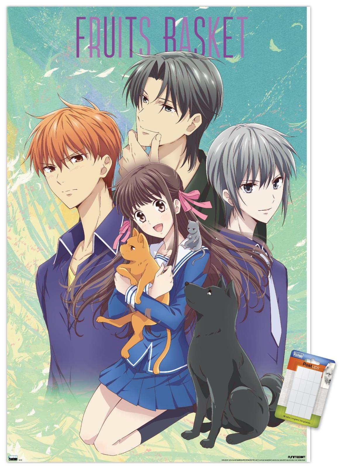 Trends International Fruits Basket - Art Work Wall Poster, 22.375'' X 34'', Poster & Mount Bundle