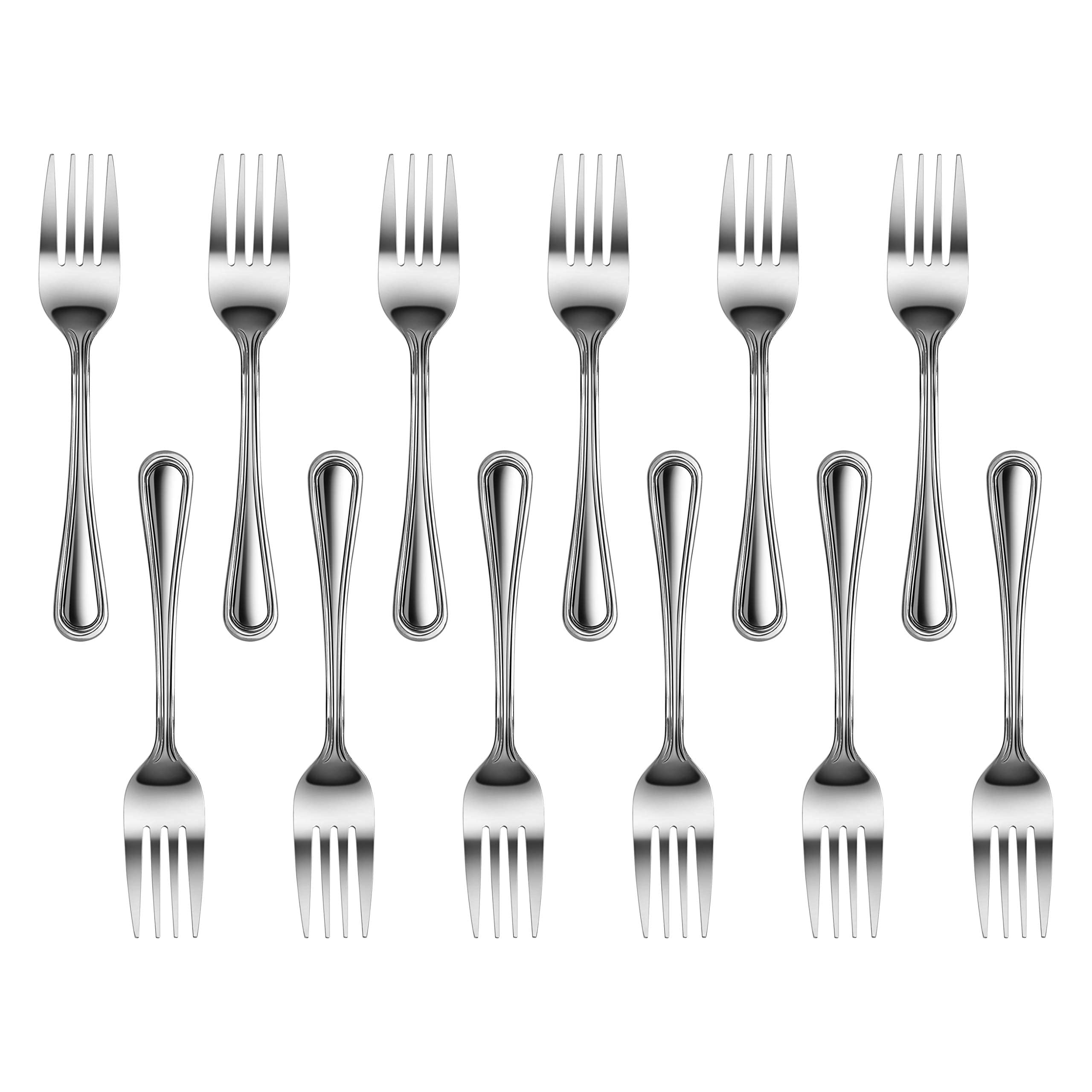 New Star Foodservice 58062 Slimline Pattern, 18/0 Stainless Steel, Salad Fork, 6.25-Inch, Set Of 12
